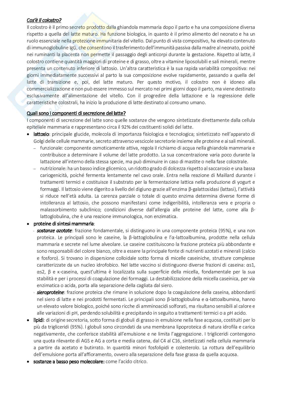 Appunti Alimenti di origine animale e vegetale Pag. 2