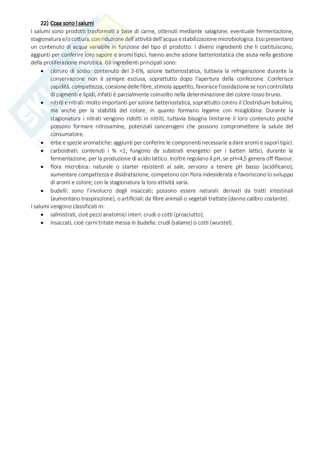 Appunti Alimenti di origine animale e vegetale Pag. 51