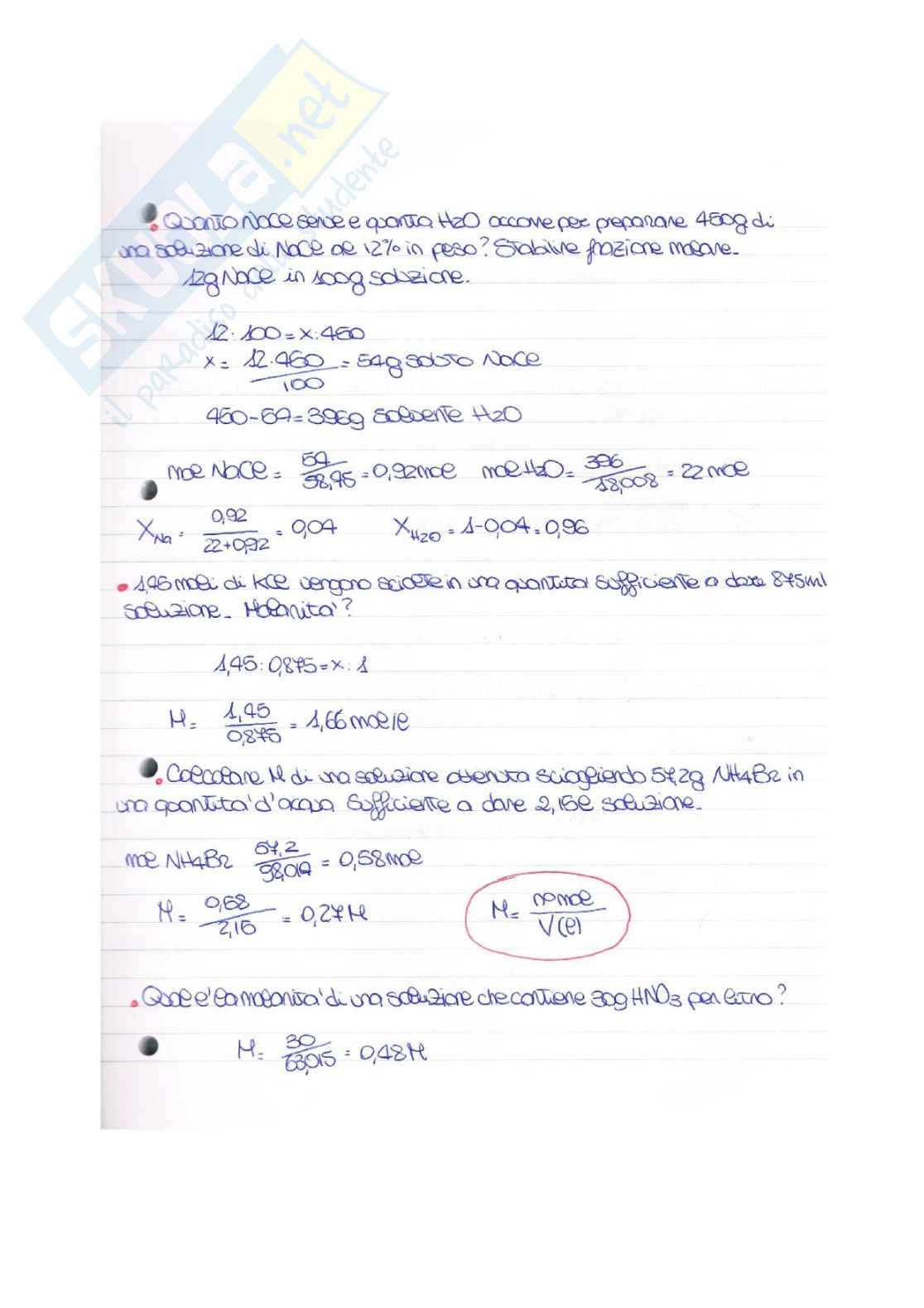 Chimica generale ed inorganica - esercizi Pag. 31