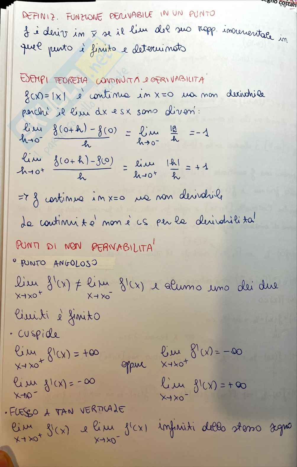 Domande teoria e teoremi Analisi matematica I Pag. 11