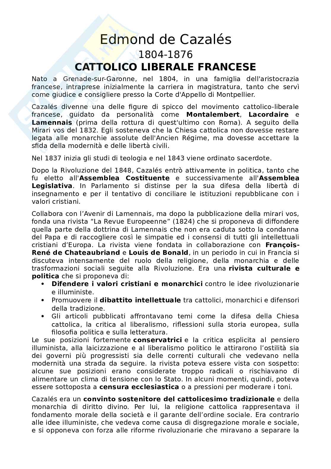 Cazales e le lettere Pag. 1