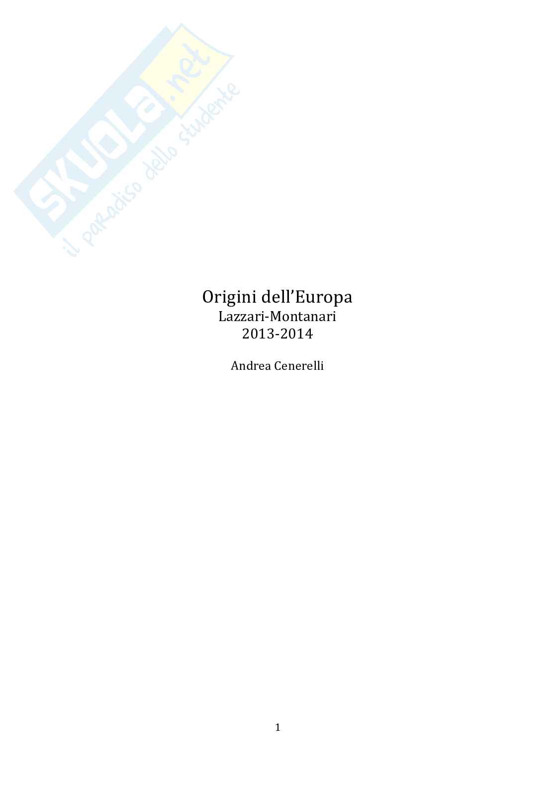 Tempi Barbarici e l'Europa occidentale Pag. 1
