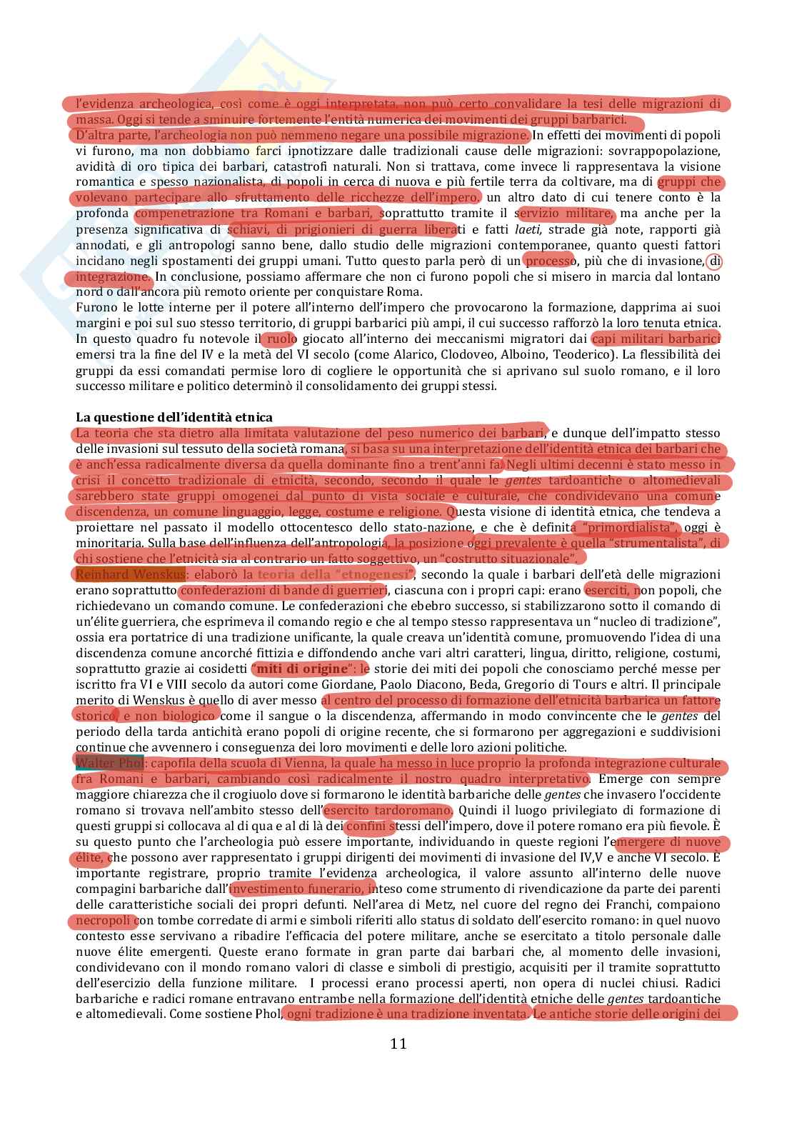 Tempi Barbarici e l'Europa occidentale Pag. 11