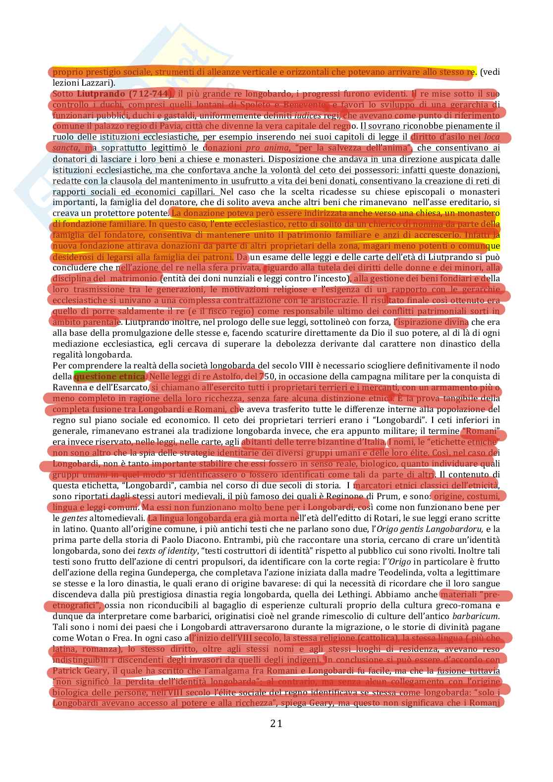 Tempi Barbarici e l'Europa occidentale Pag. 21