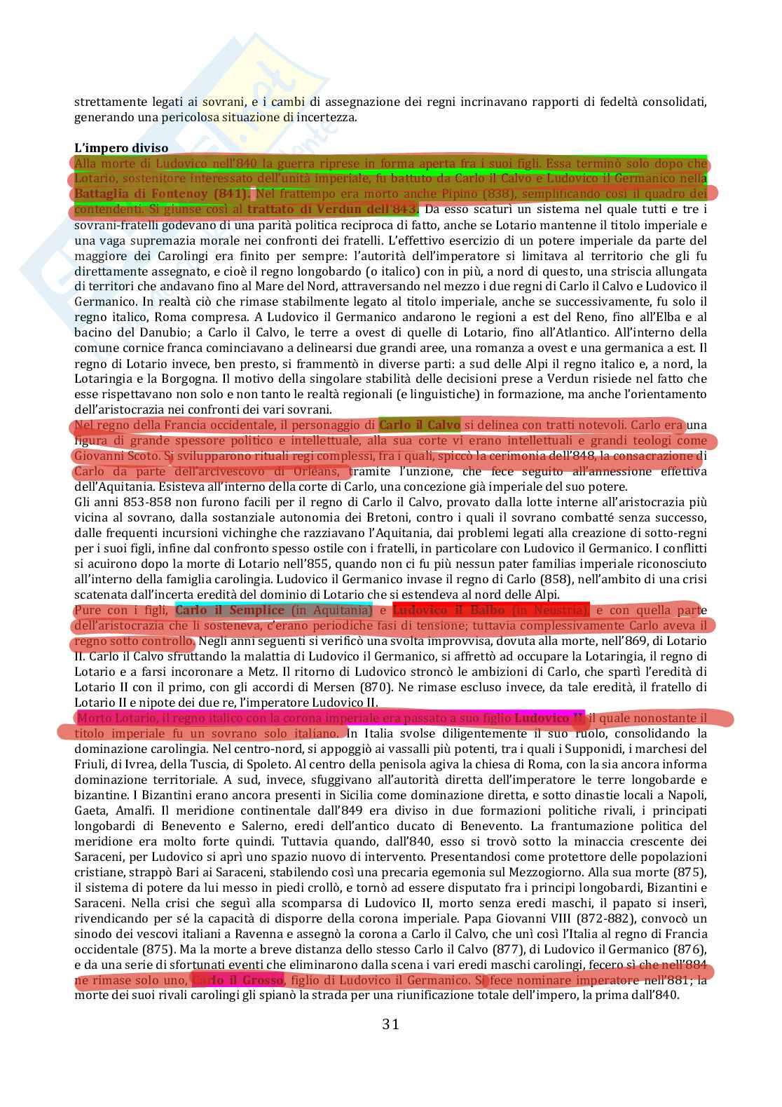 Tempi Barbarici e l'Europa occidentale Pag. 31