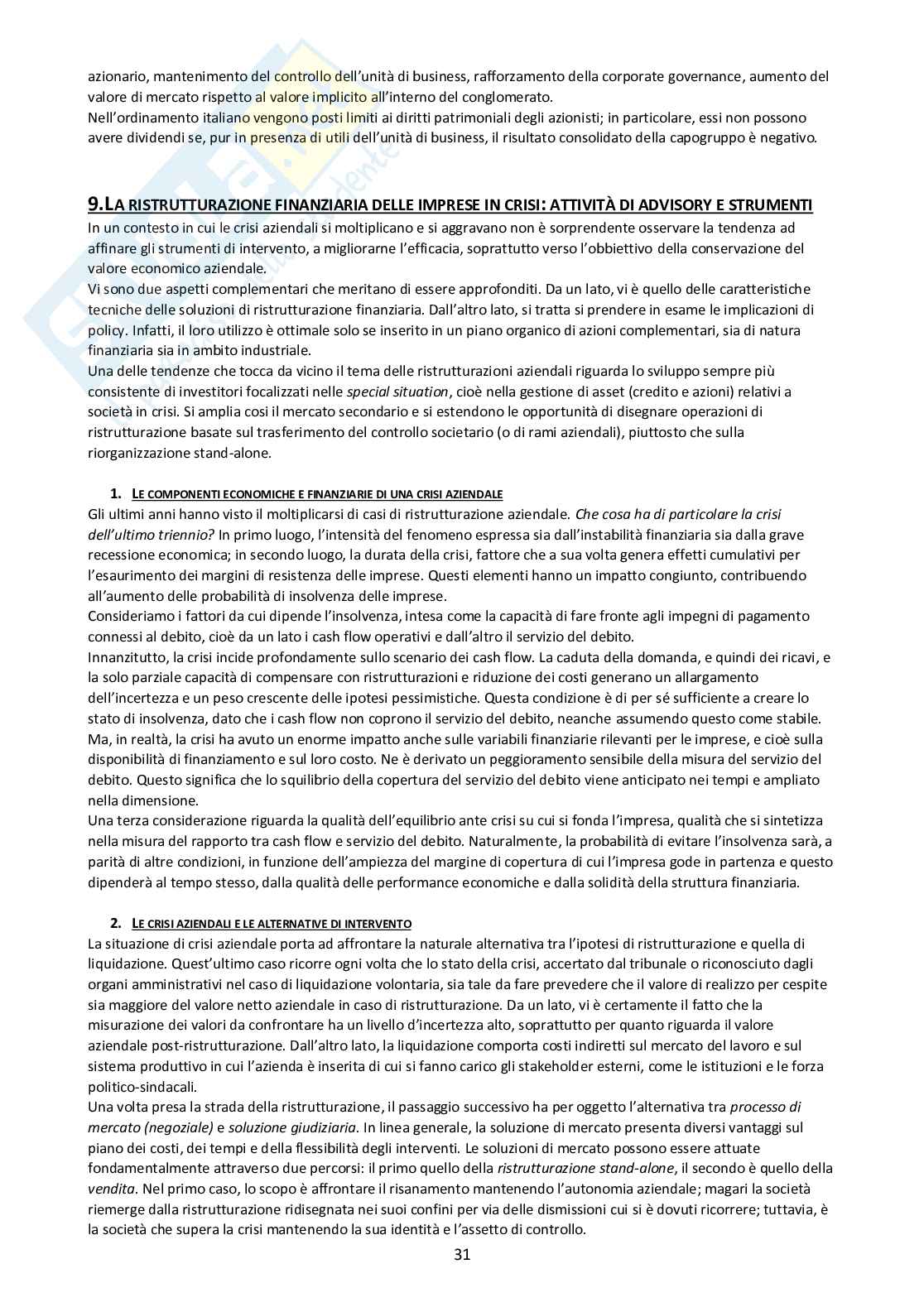 Corporate e investment banking Pag. 31