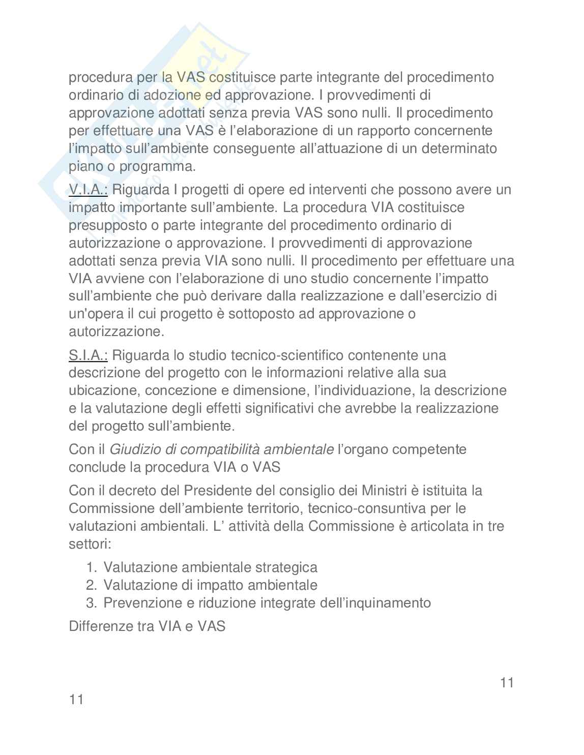Valutazione di impatto ambientale (VIA) Pag. 11