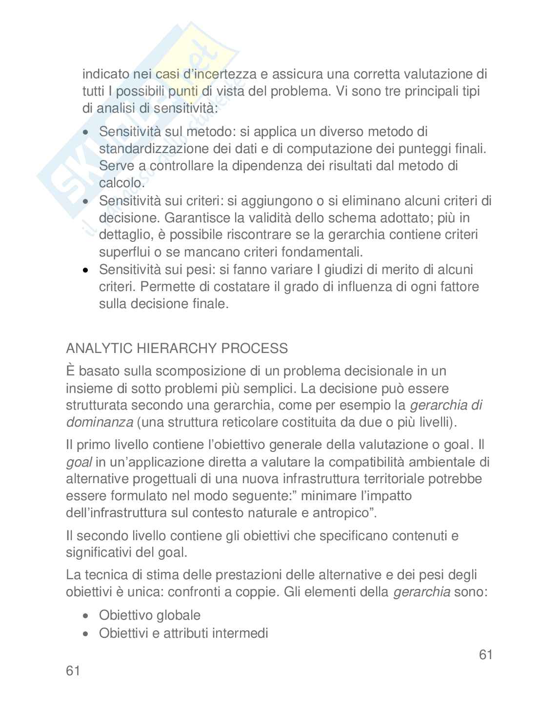 Valutazione di impatto ambientale (VIA) Pag. 61