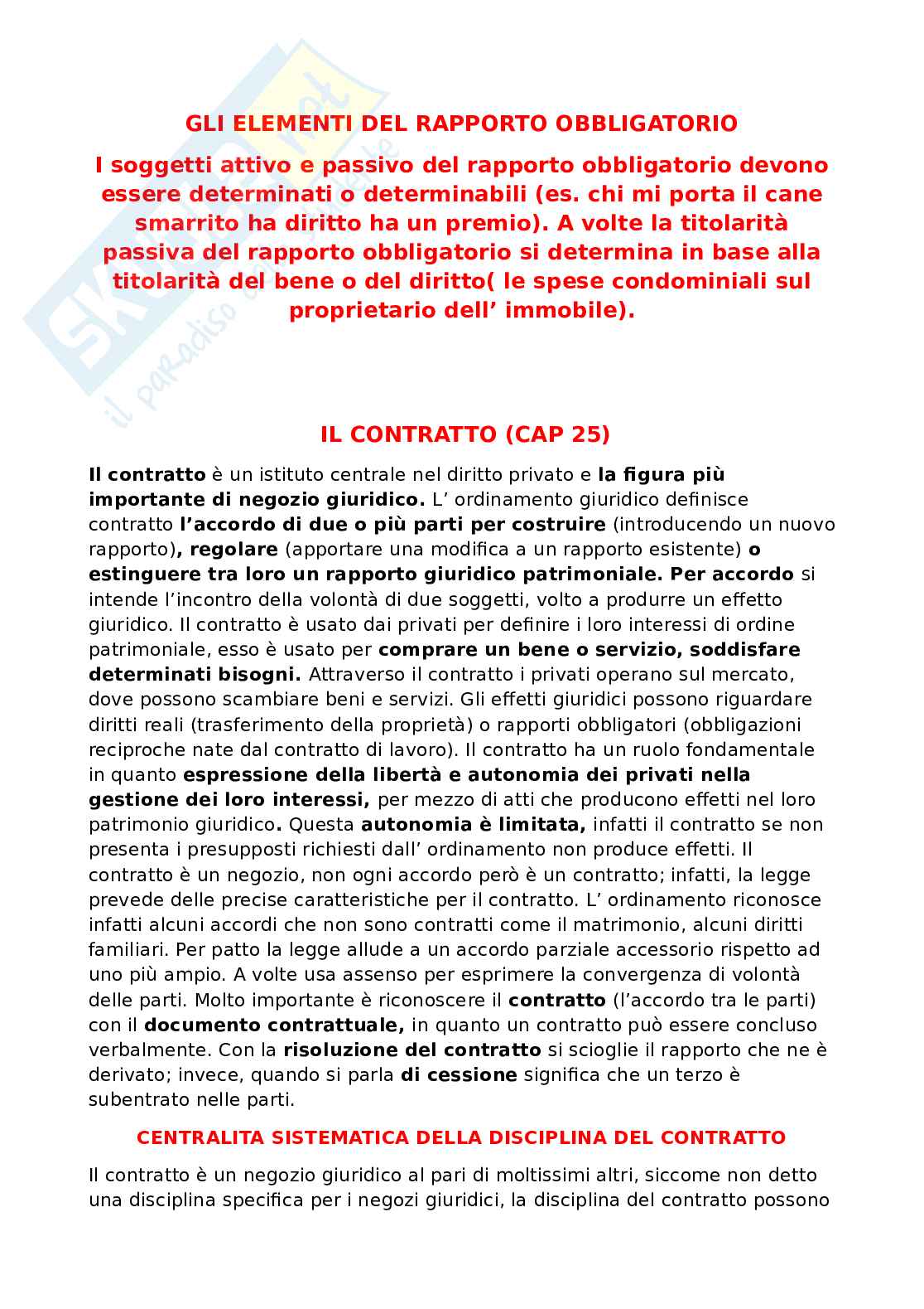 Appunti di Diritto privato Pag. 1
