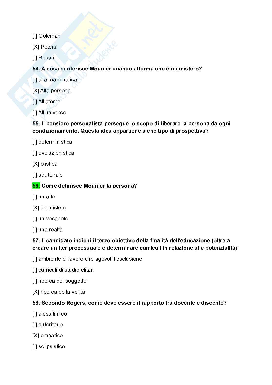 Paniere esame Educazione permanente degli adulti Pag. 11