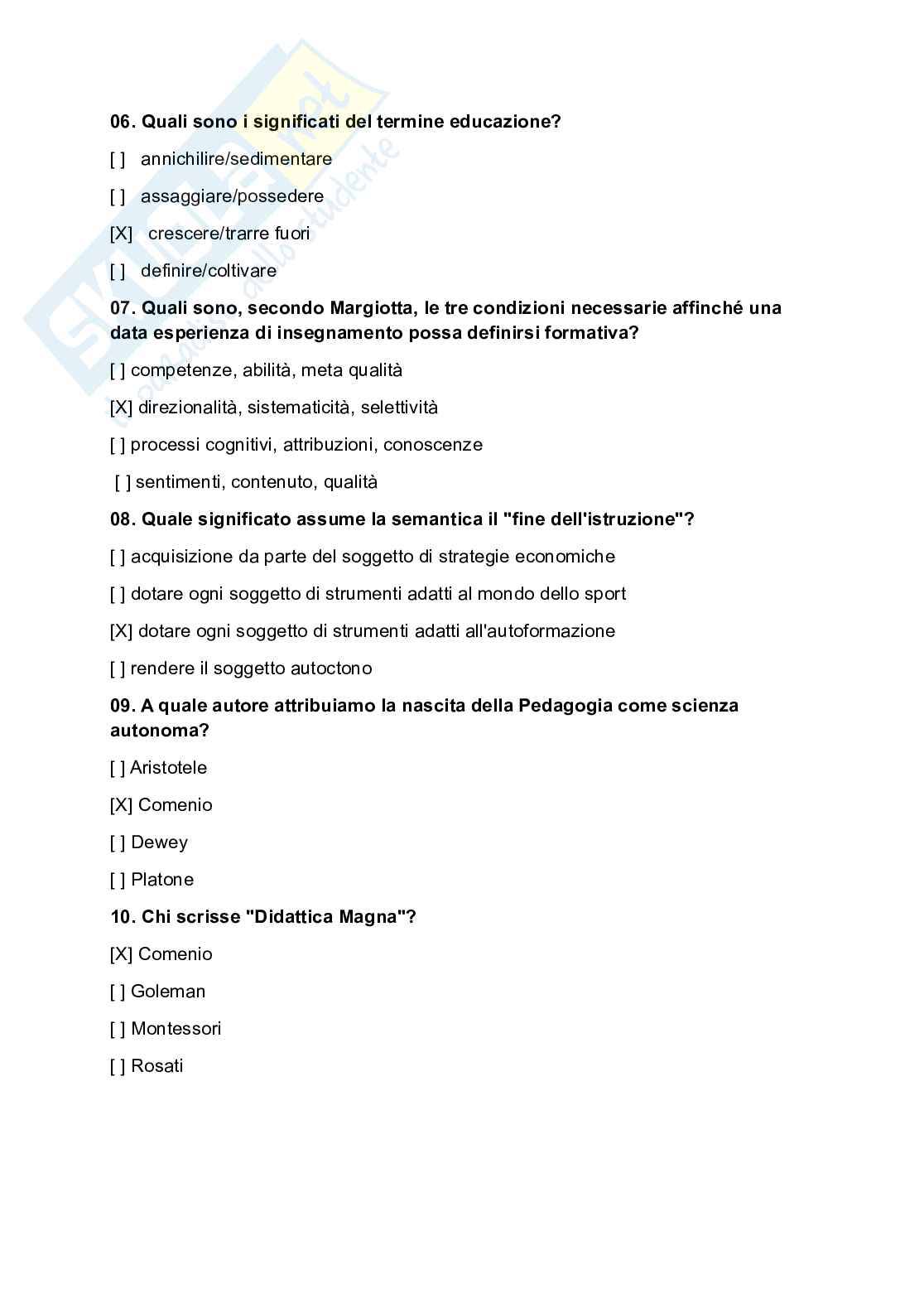 Paniere esame Educazione permanente degli adulti Pag. 2