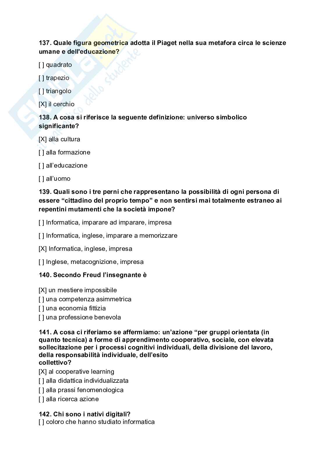 Paniere esame Educazione permanente degli adulti Pag. 26
