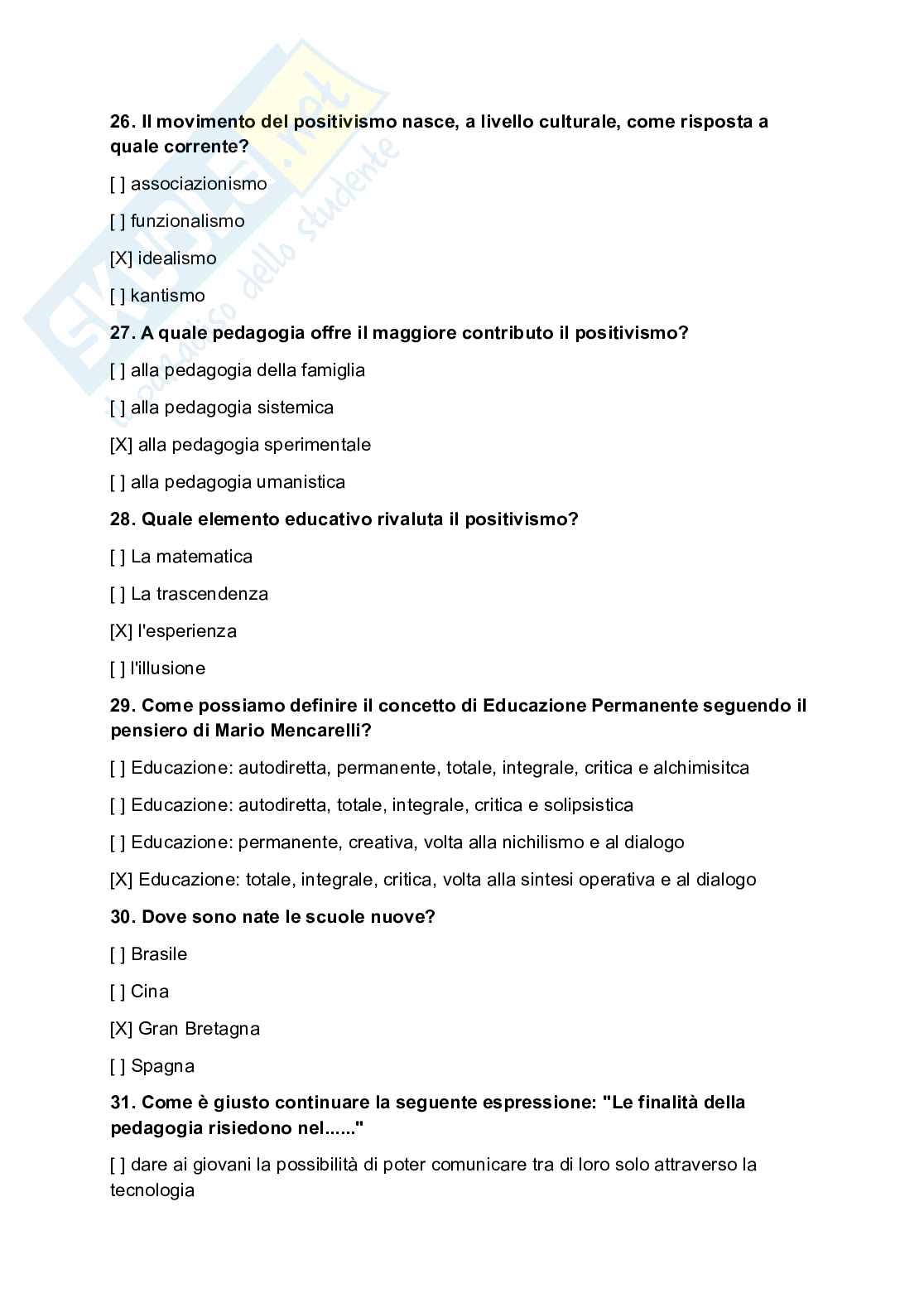 Paniere esame Educazione permanente degli adulti Pag. 6