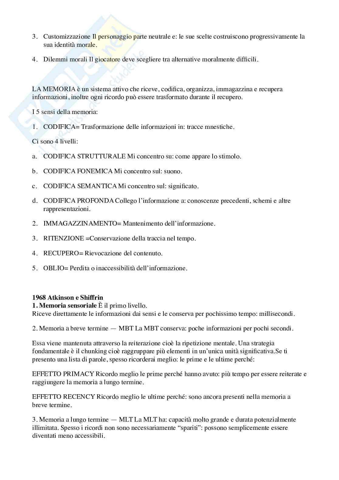 Psicologia generale  Pag. 11