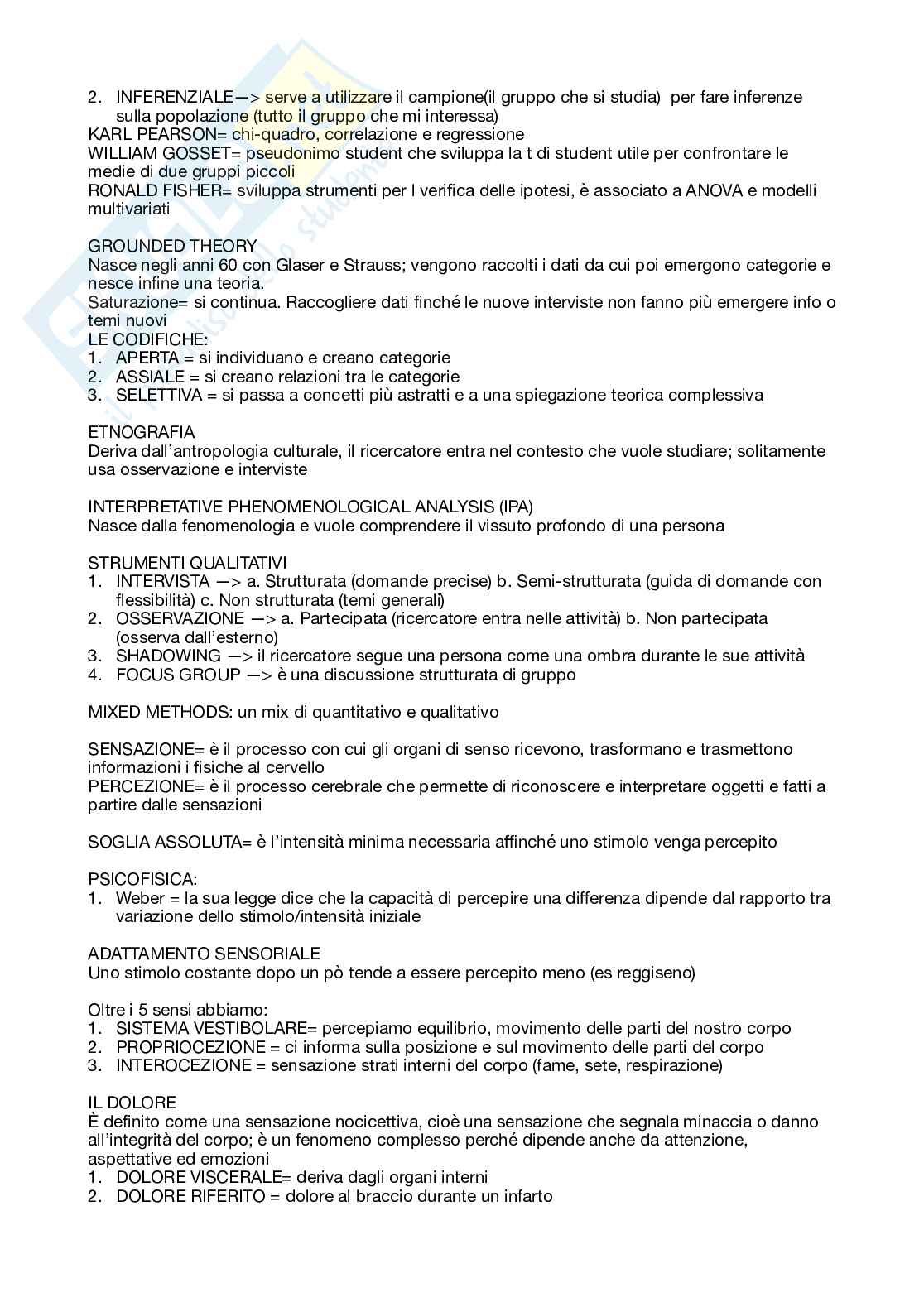 Psicologia generale  Pag. 6