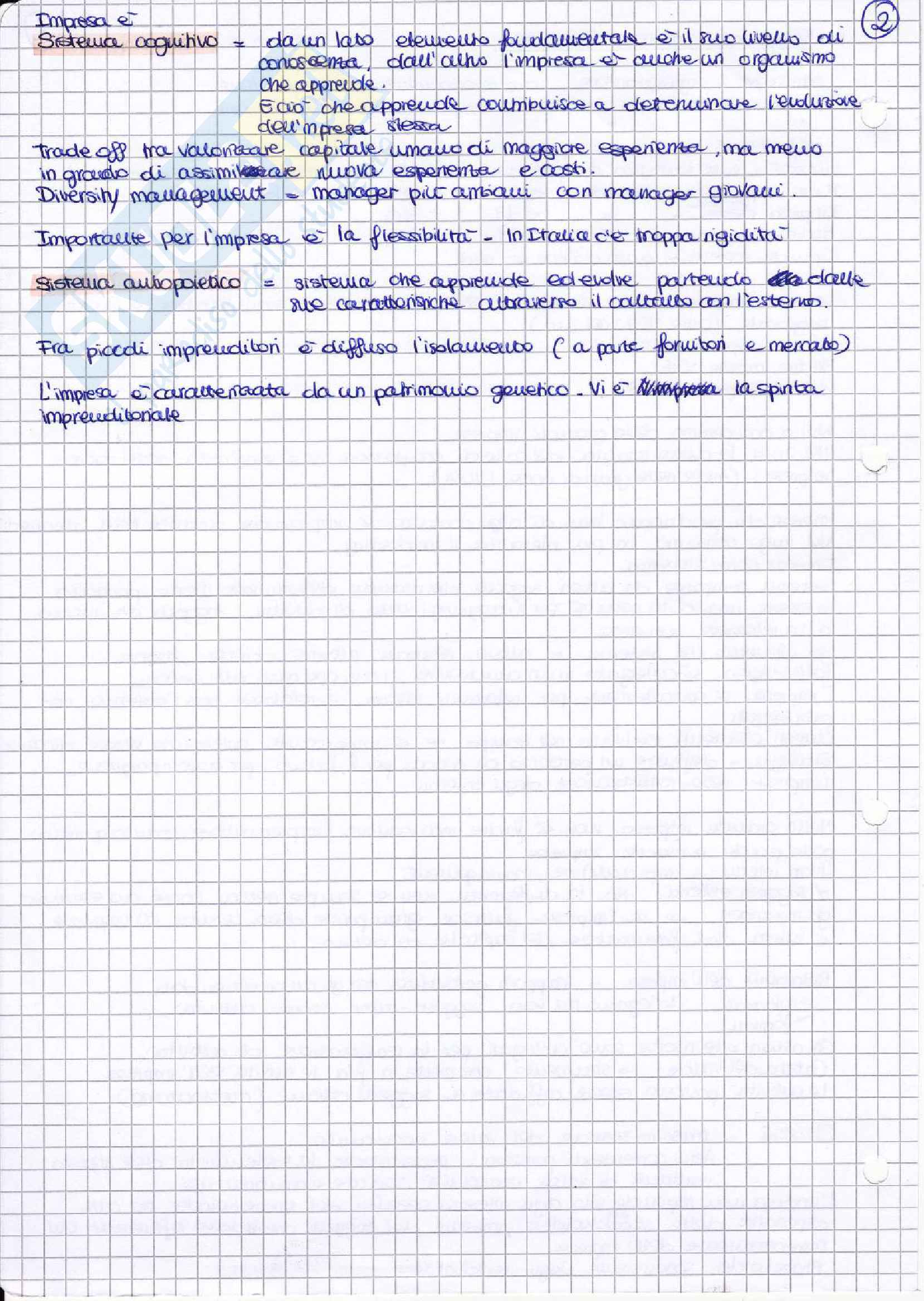 Appunti di Economia e gestione dell'impresa, prof. Caroli Pag. 2
