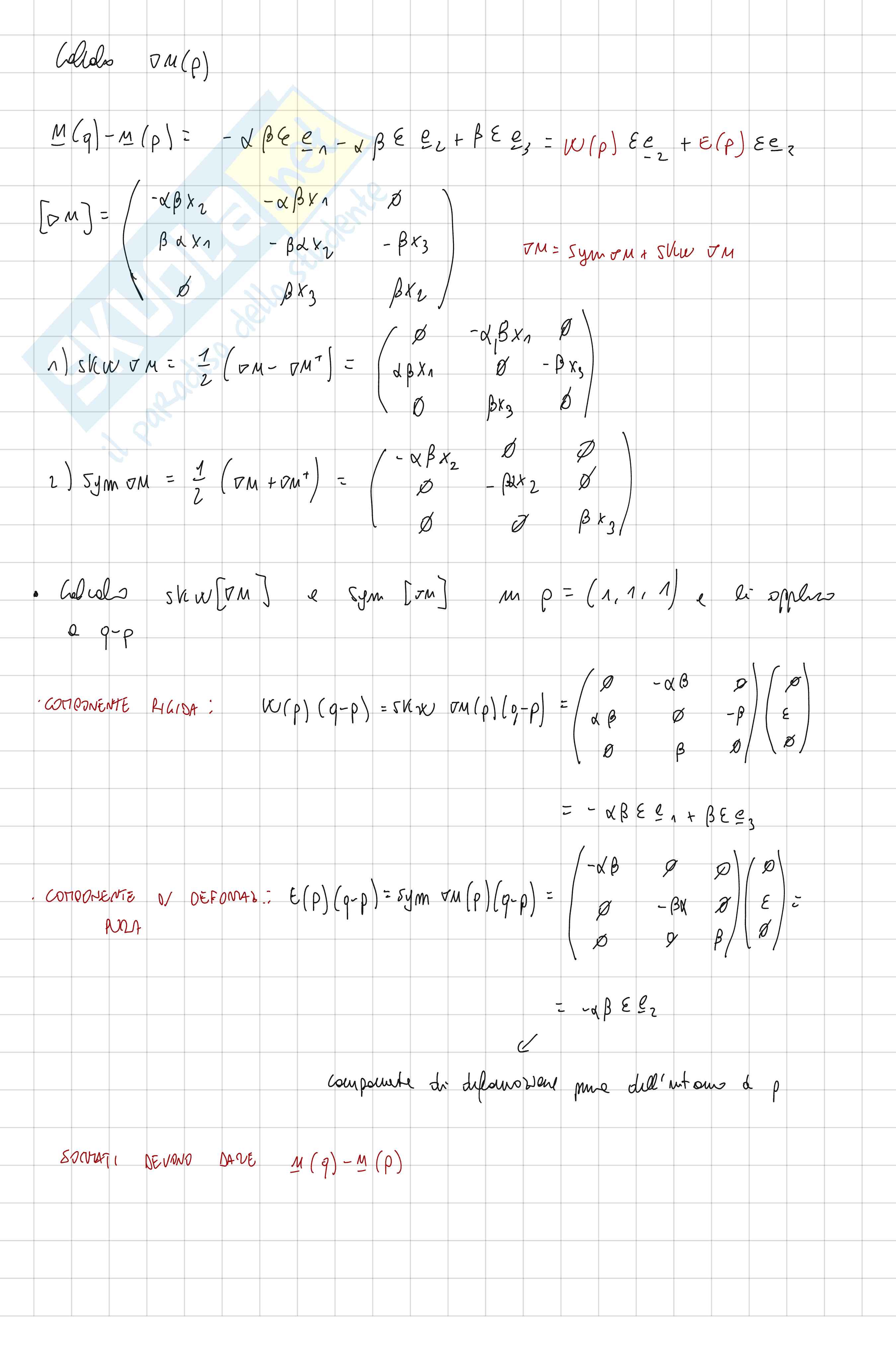 Esercizi di Meccanica dei solidi sulla teoria lineare dell’elasticità tridimensionale Pag. 2