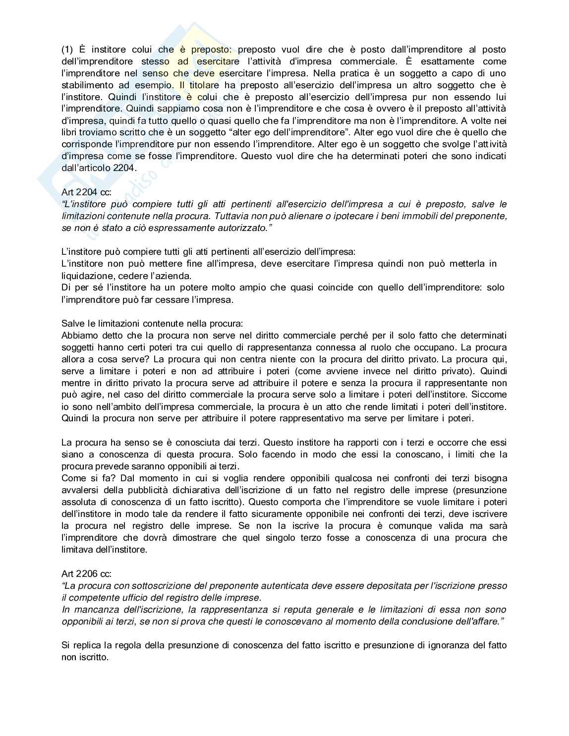 Istituzioni di Diritto commerciale – Appunti completi di lezione  Pag. 26