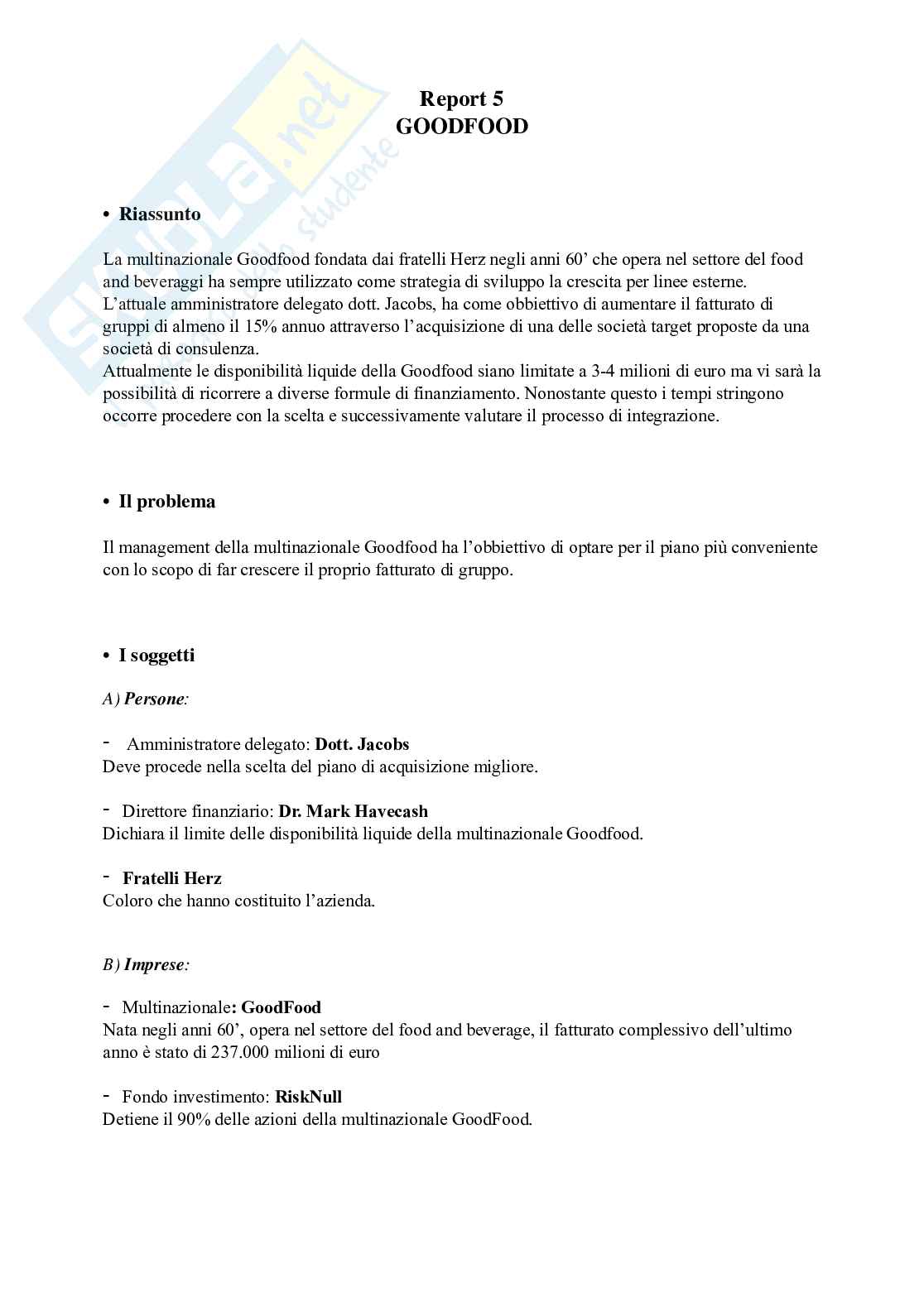 Economia aziendale – I 5 casi del corso svolti (Parafarmacia Rossi, Bettisnago, Goodfood) Pag. 21