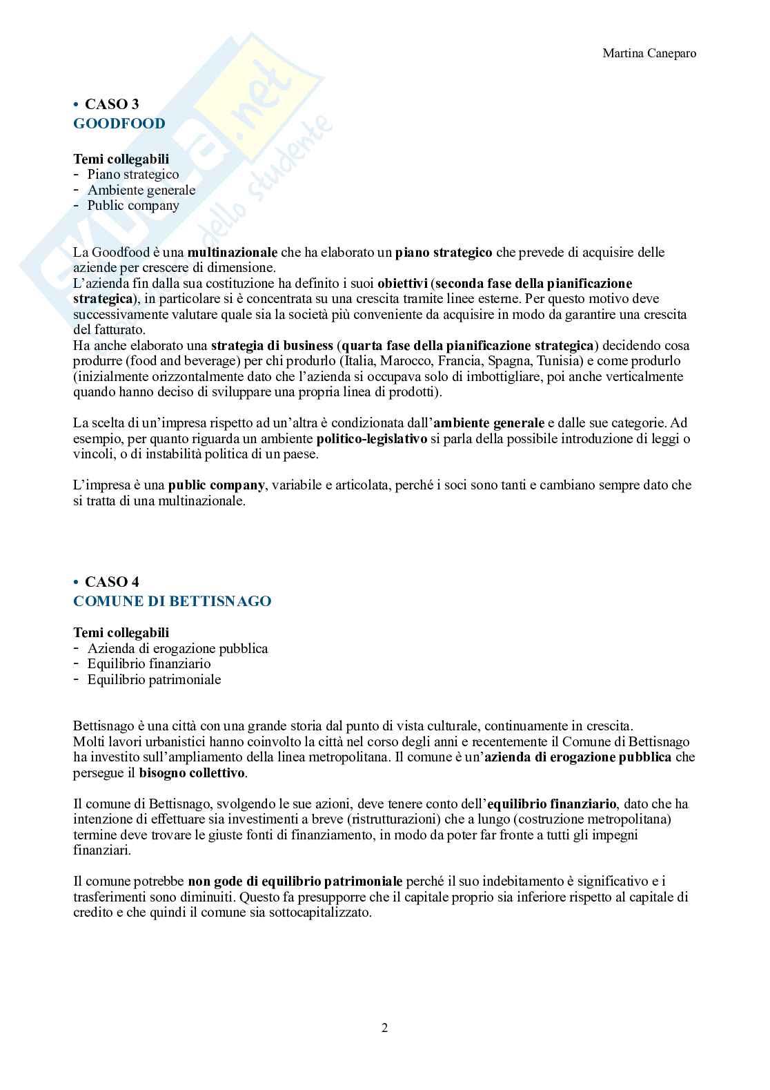 Economia aziendale – I 5 casi del corso svolti (Parafarmacia Rossi, Bettisnago, Goodfood) Pag. 26