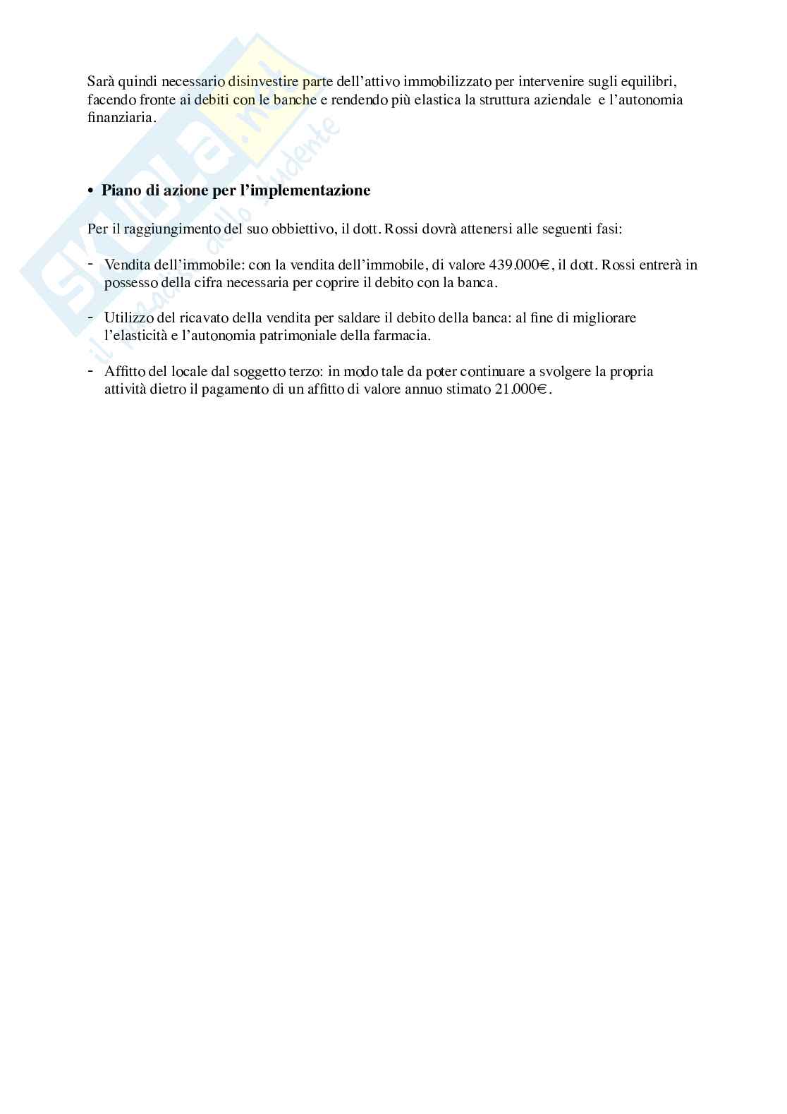 Economia aziendale – I 5 casi del corso svolti (Parafarmacia Rossi, Bettisnago, Goodfood) Pag. 6