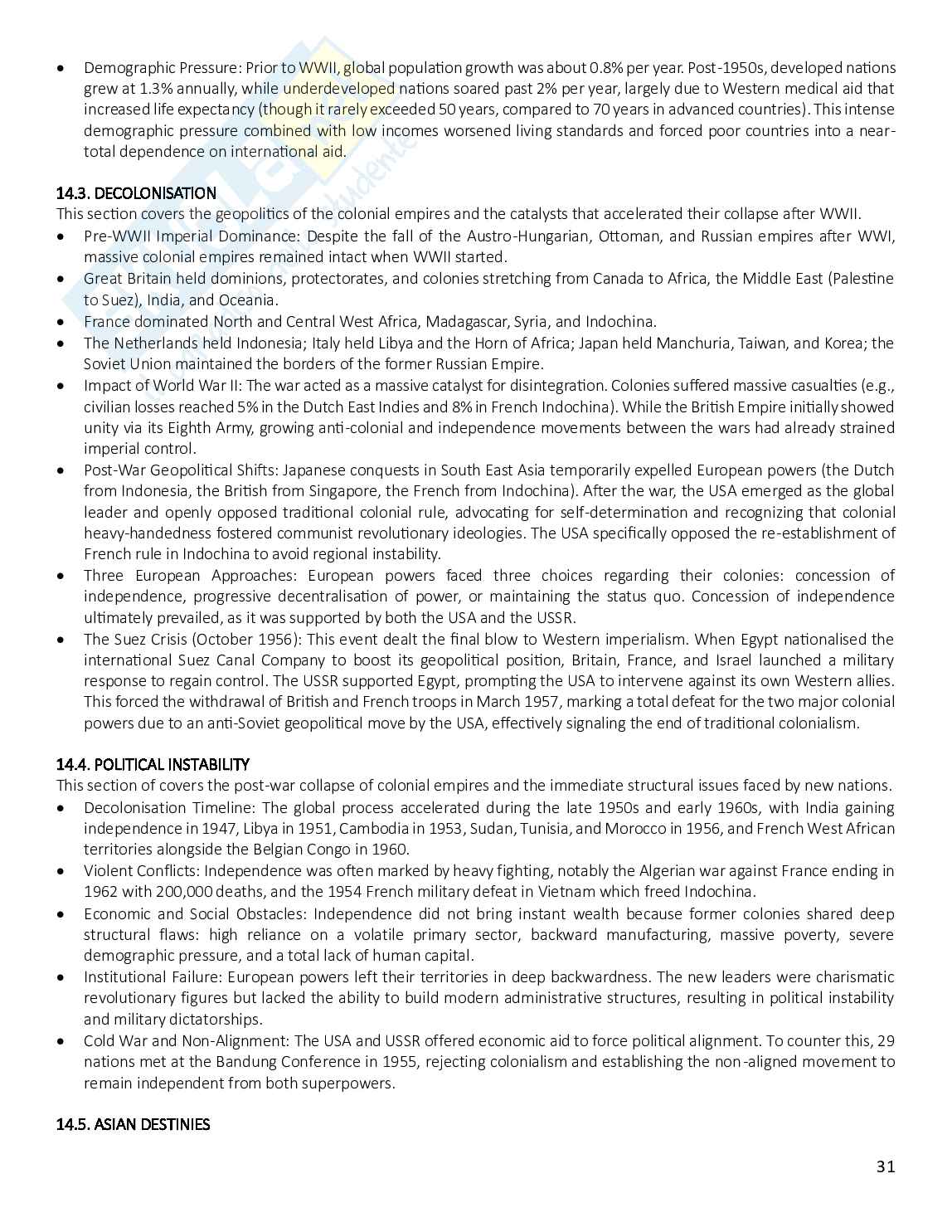 Riassunto esame Economic history, Prof. Tusset Gianfranco, libro consigliato Among the Waves of Globalisation, Alfani, Colli Pag. 31