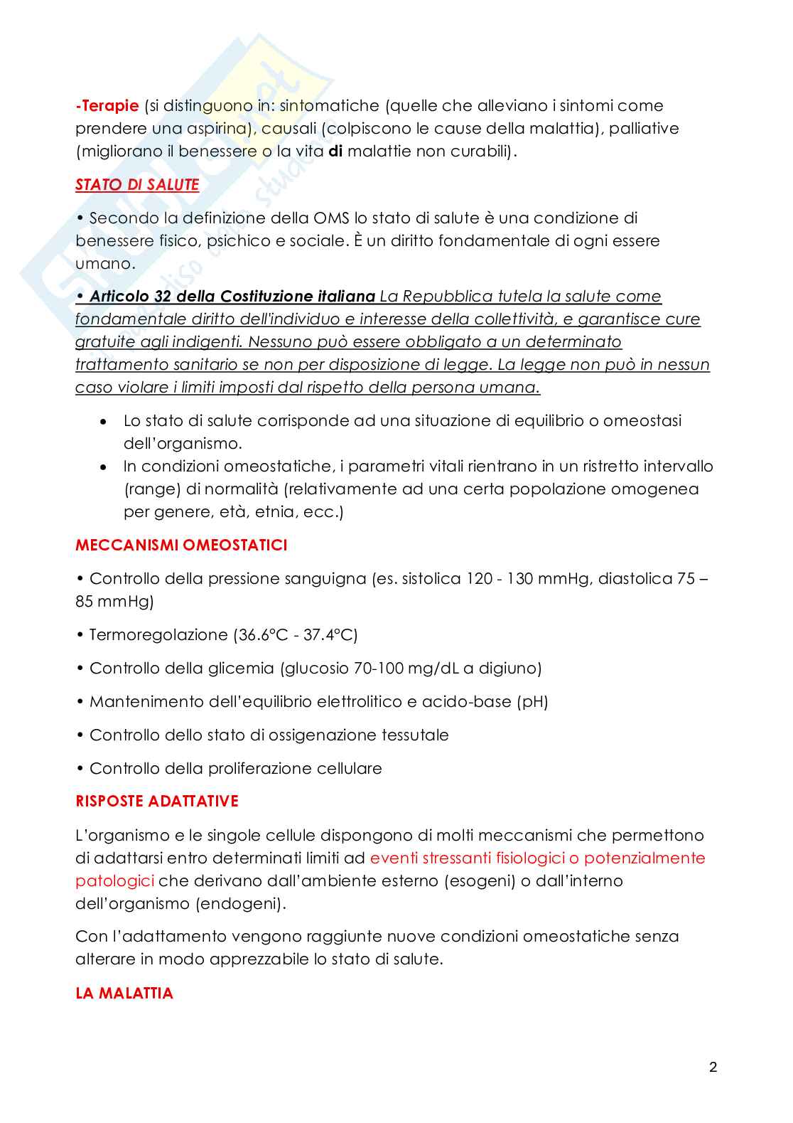 Patologia generale - Appunti Pag. 2