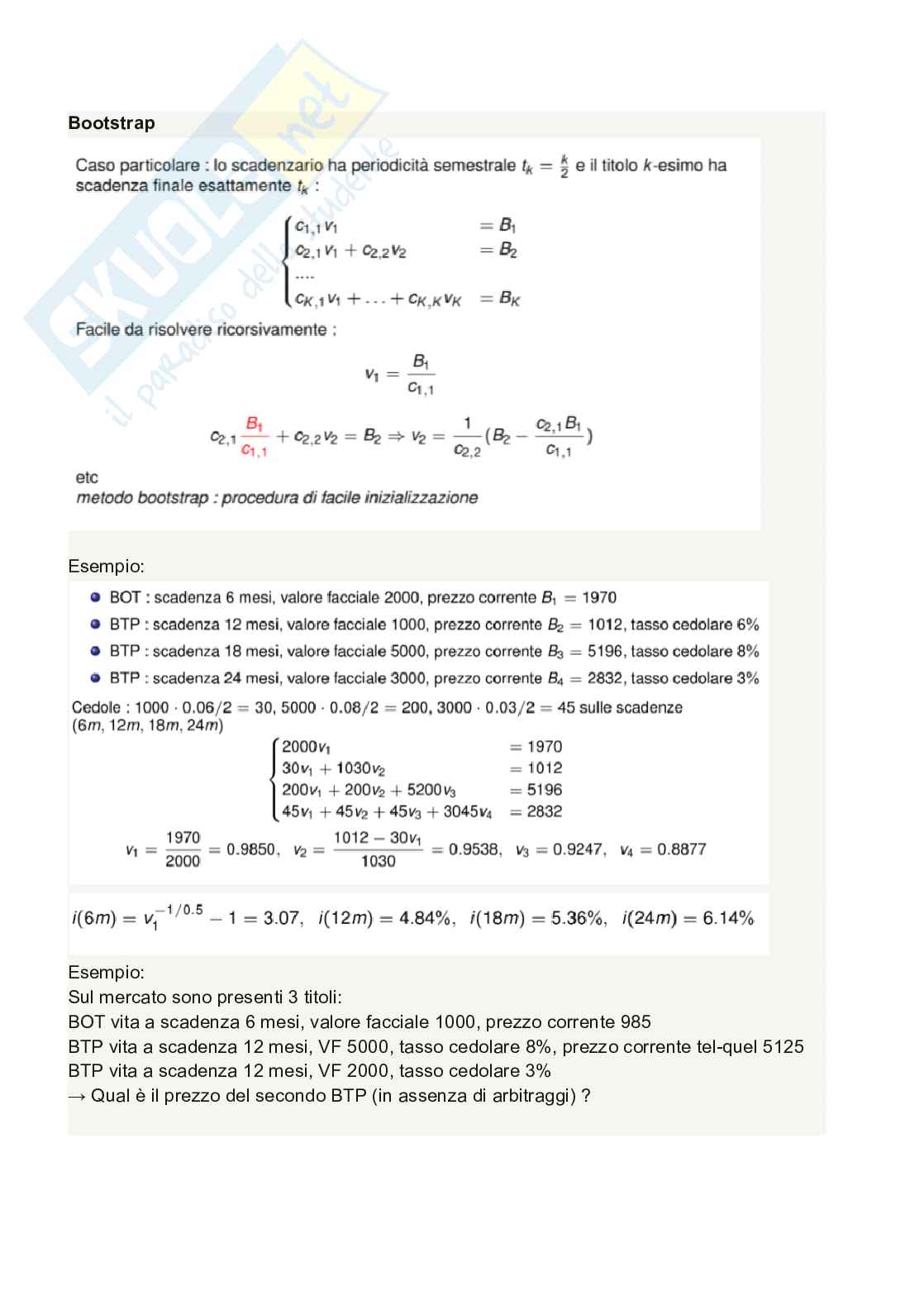 Matematica finanziaria - Appunti ed esercizi   Pag. 51