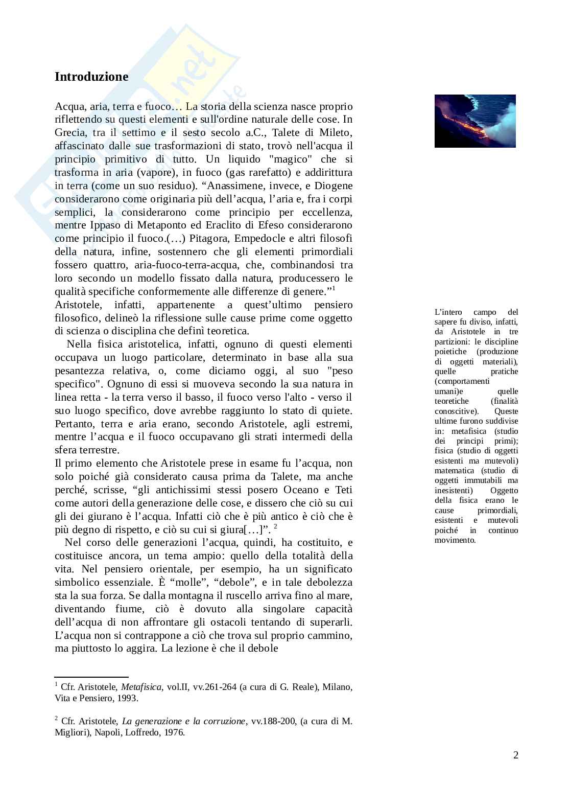 Acqua: liquido "magico" - Tesina Maturità Pag. 2