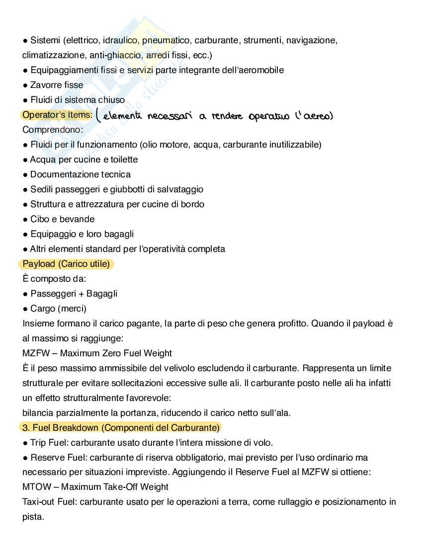 Pesi di progetti di velivolo, diagramma manovra e raffica Pag. 2