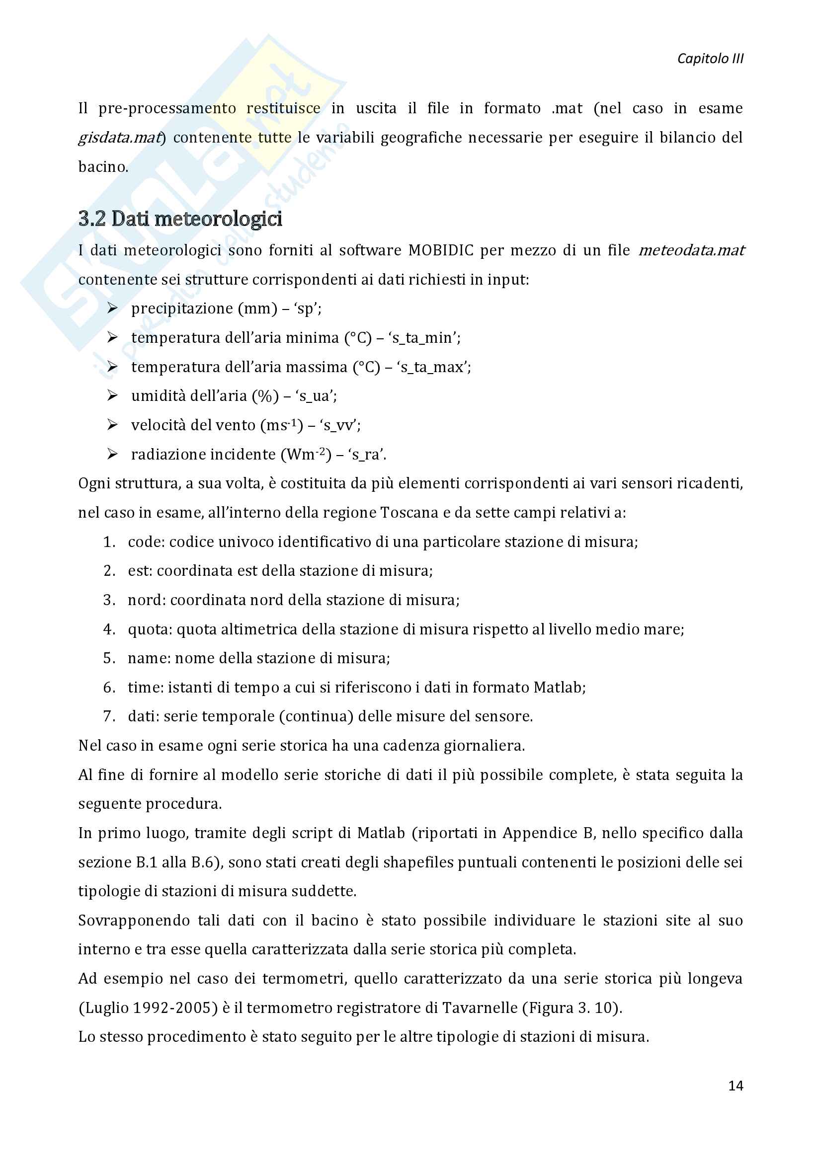Complementi di idrologia - relazione Pag. 16