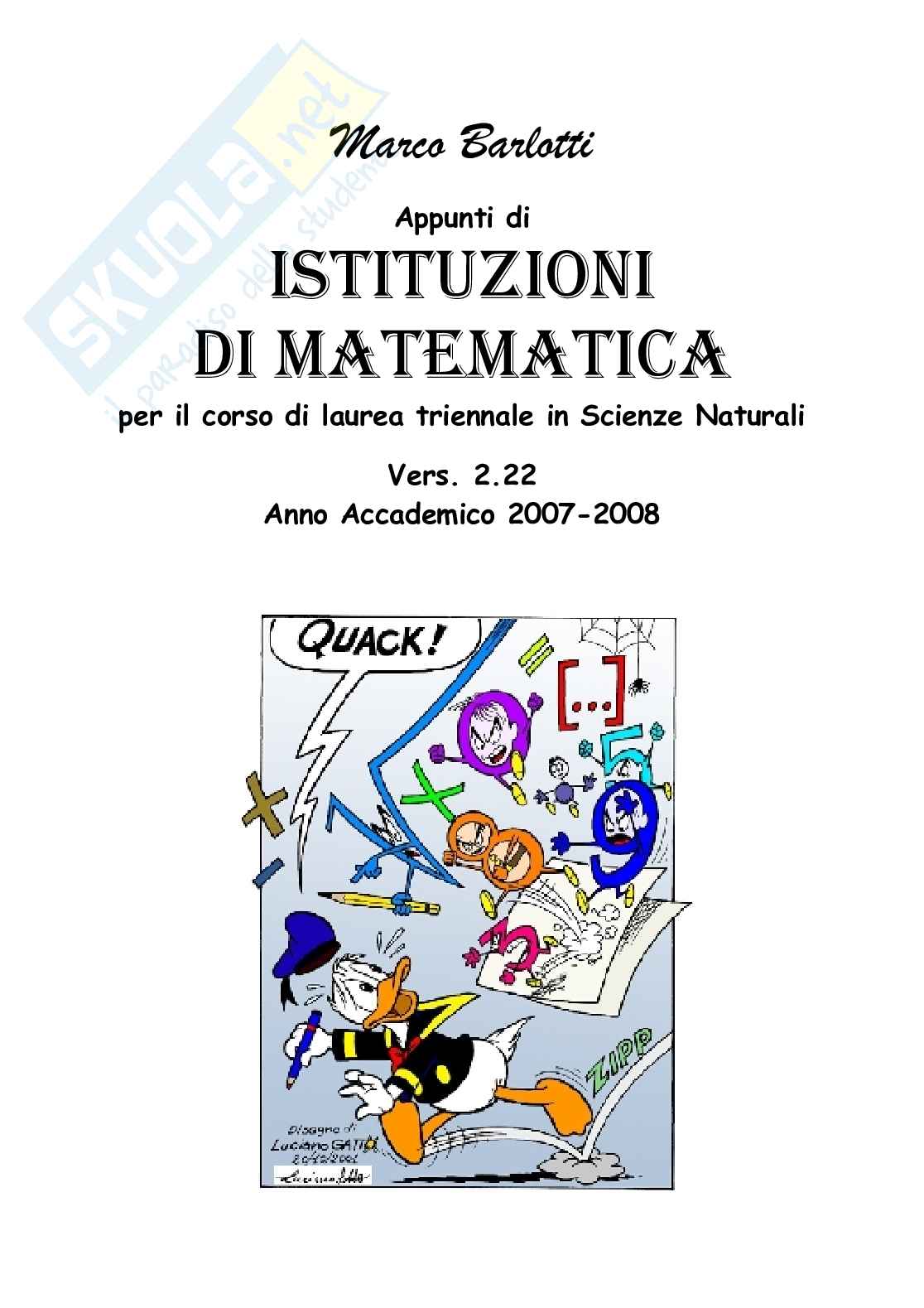 Appunti di Matematica Pag. 1