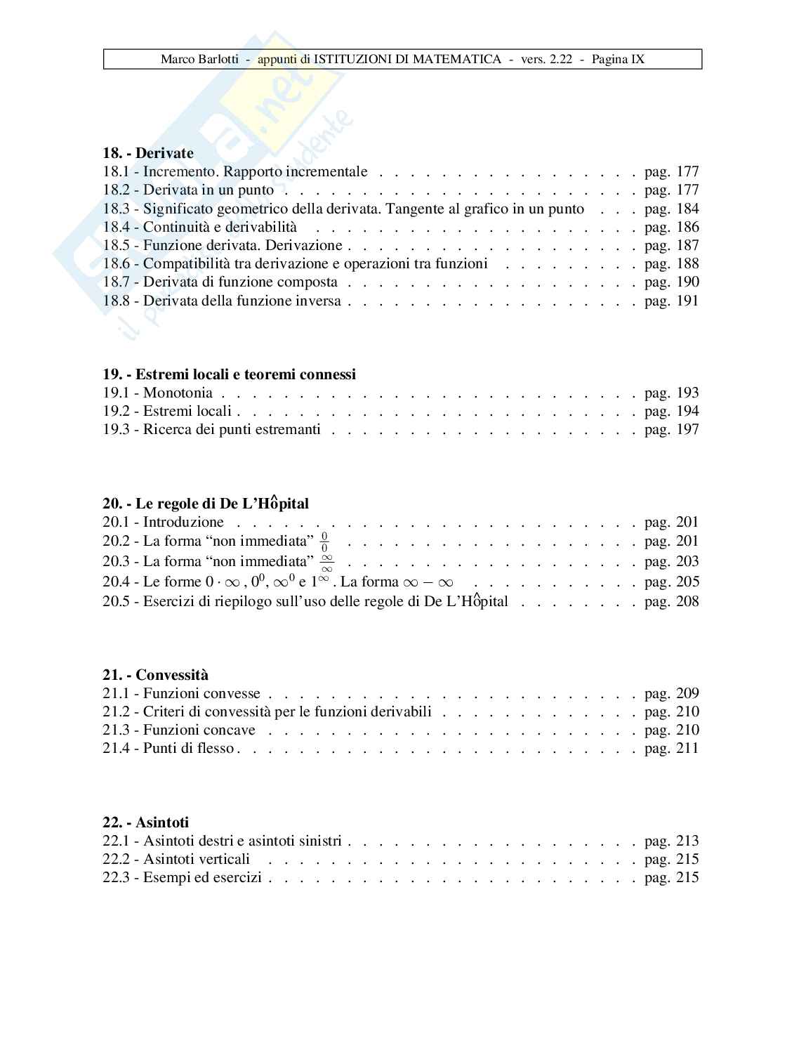 Appunti di Matematica Pag. 11