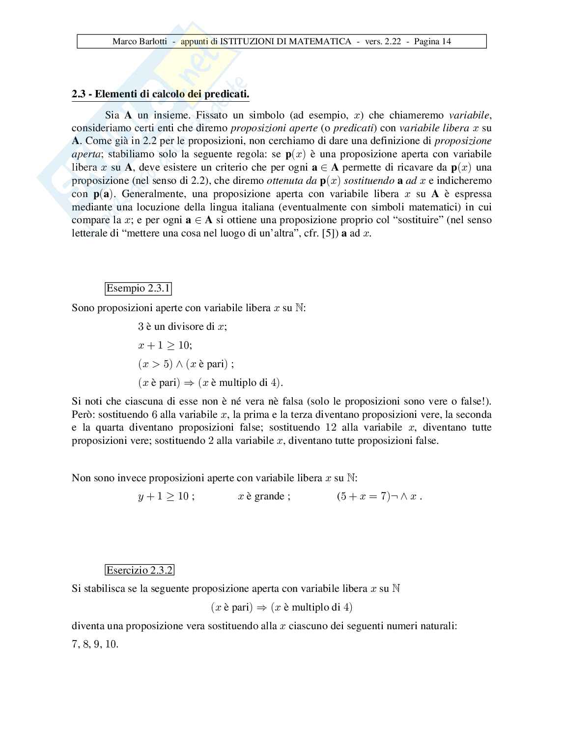 Appunti di Matematica Pag. 26