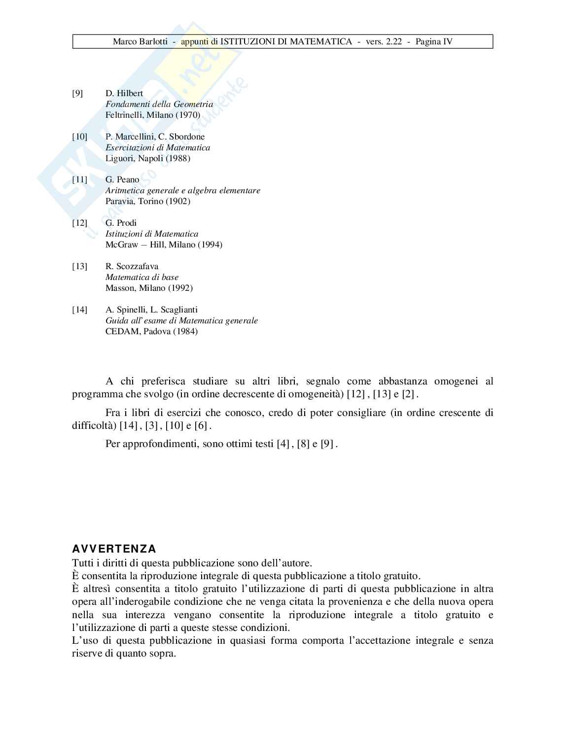 Appunti di Matematica Pag. 6