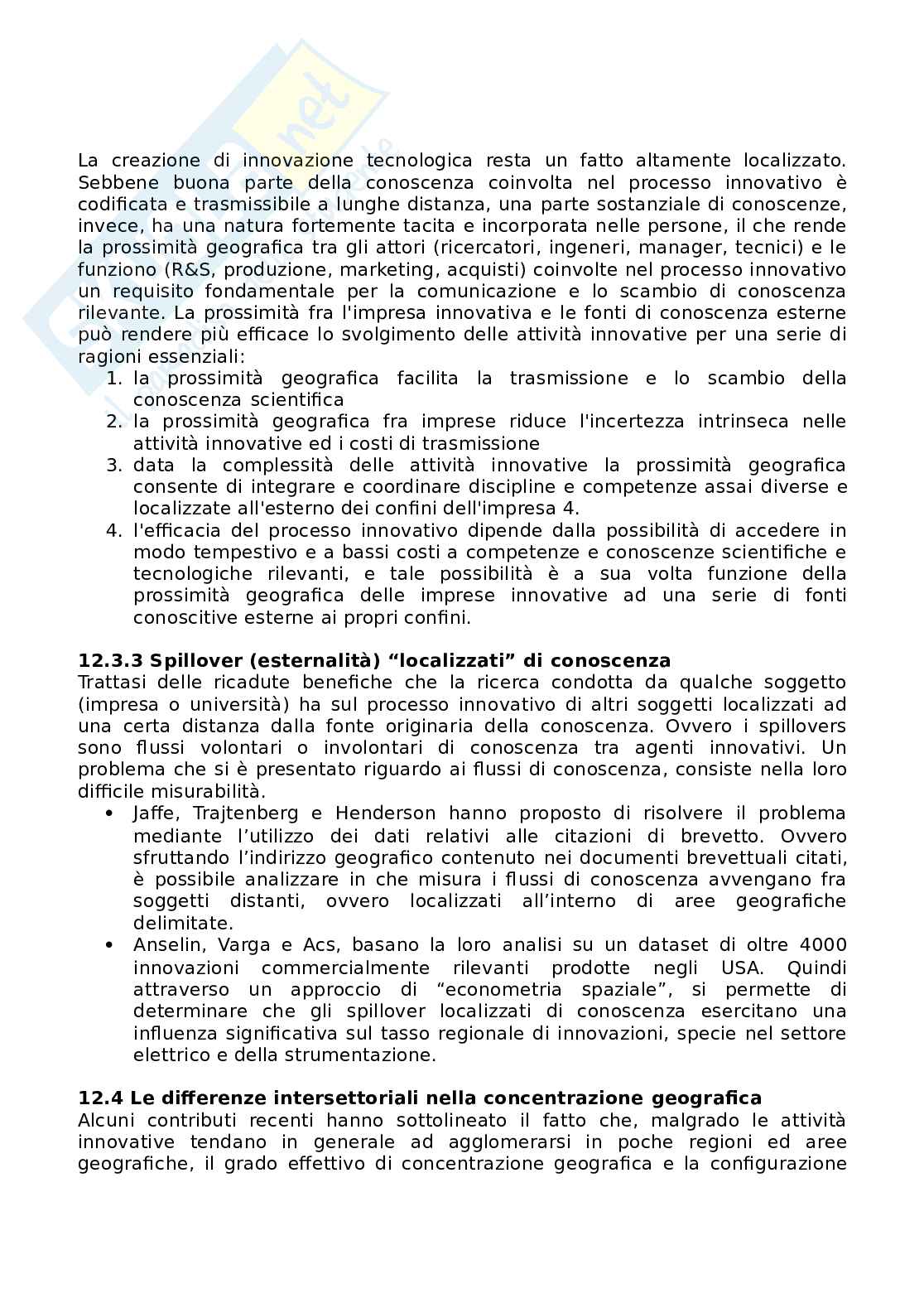 Riassunto esame Economia dell'innovazione, Prof. Epifanio Rosalia, libro consigliato Economia dell'innovazione, Carocci editore, Malerba F. Pag. 51
