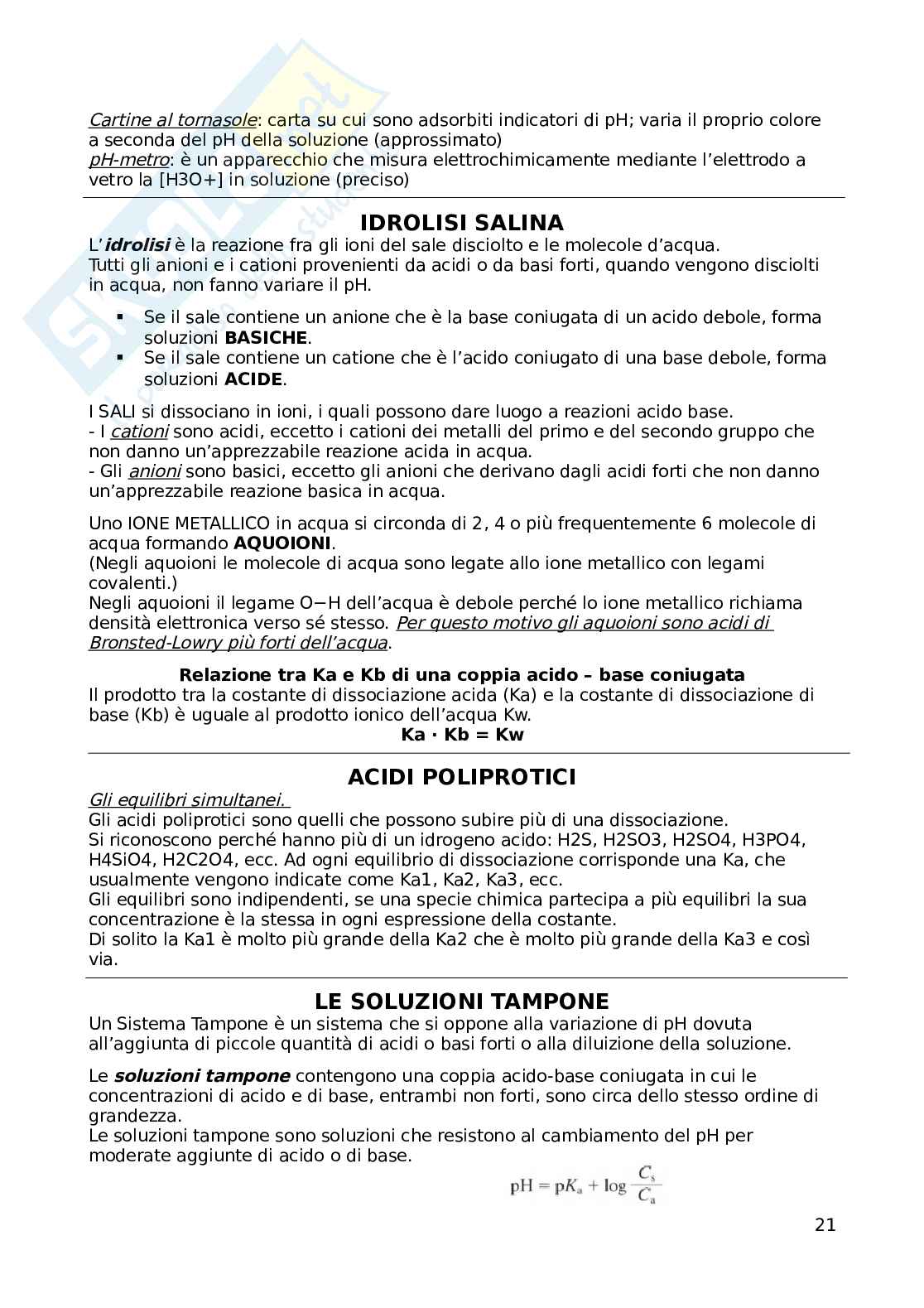 Appunti di Chimica Pag. 21