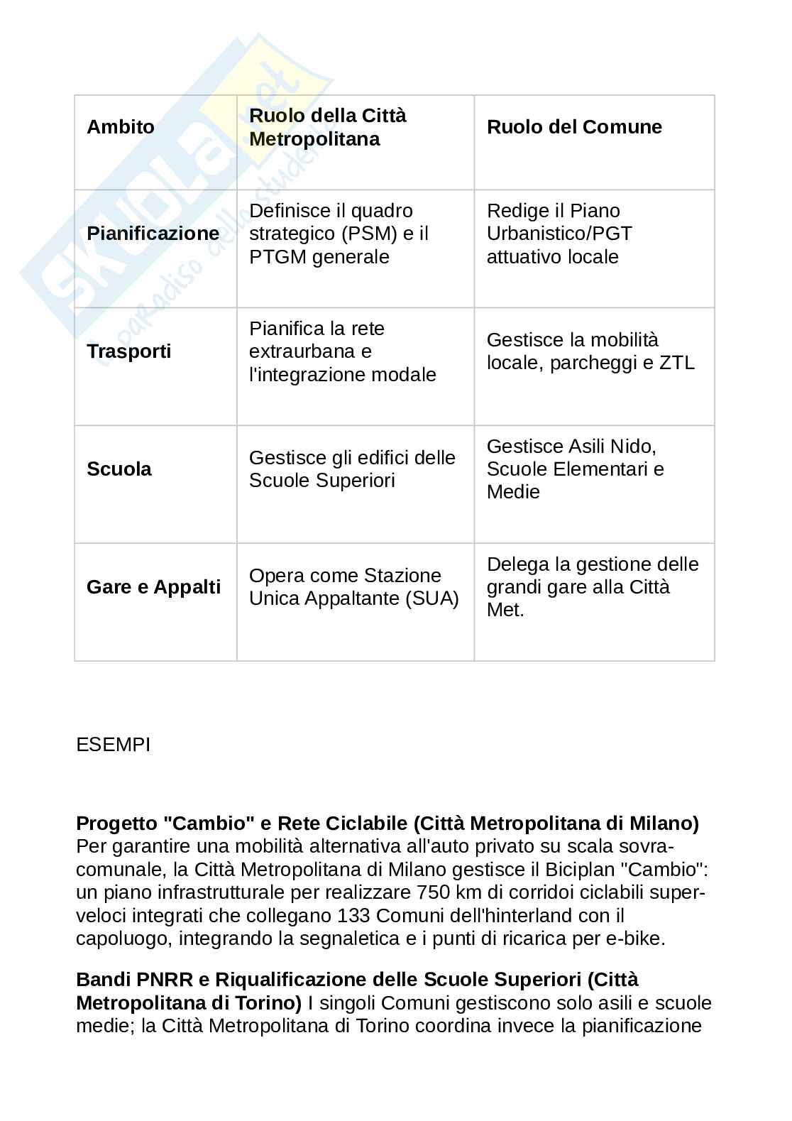 Organi e funzioni città metropolitana Pag. 6
