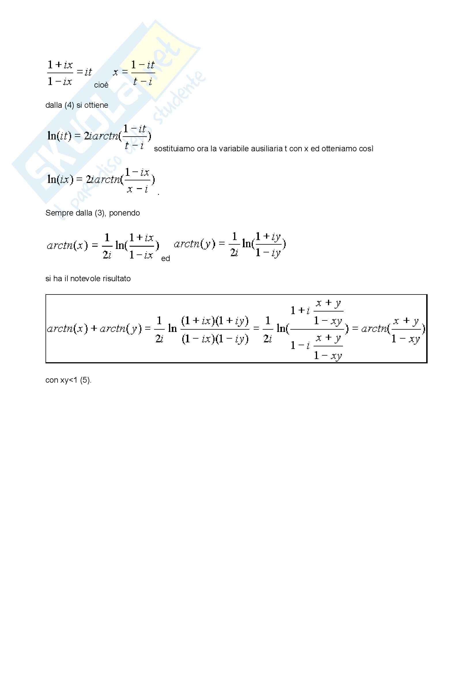 Matematica per le applicazioni I - Trigonometria Pag. 2