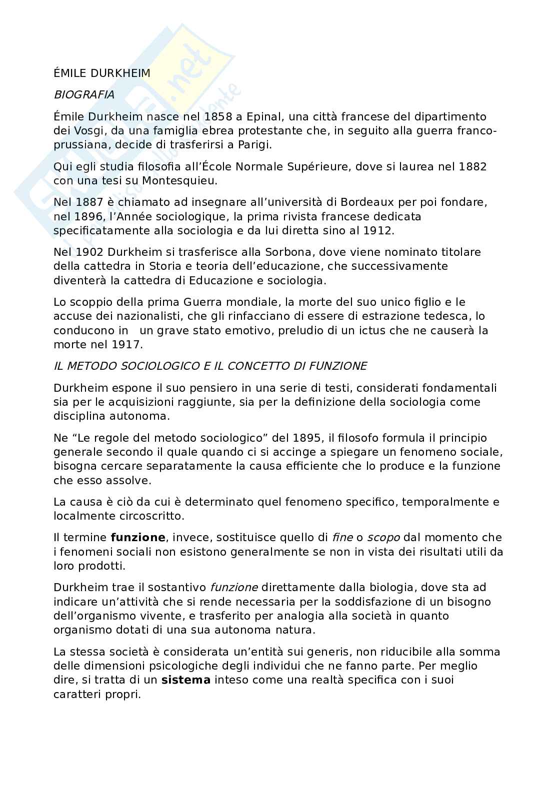 Emile Durkheim Pag. 1