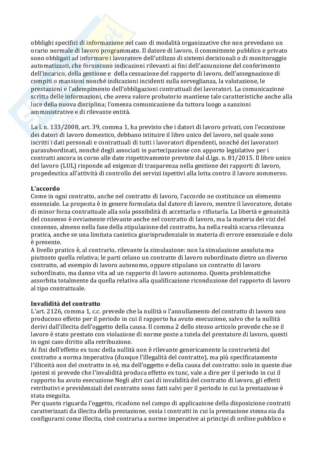 Diritto del lavoro Pag. 21