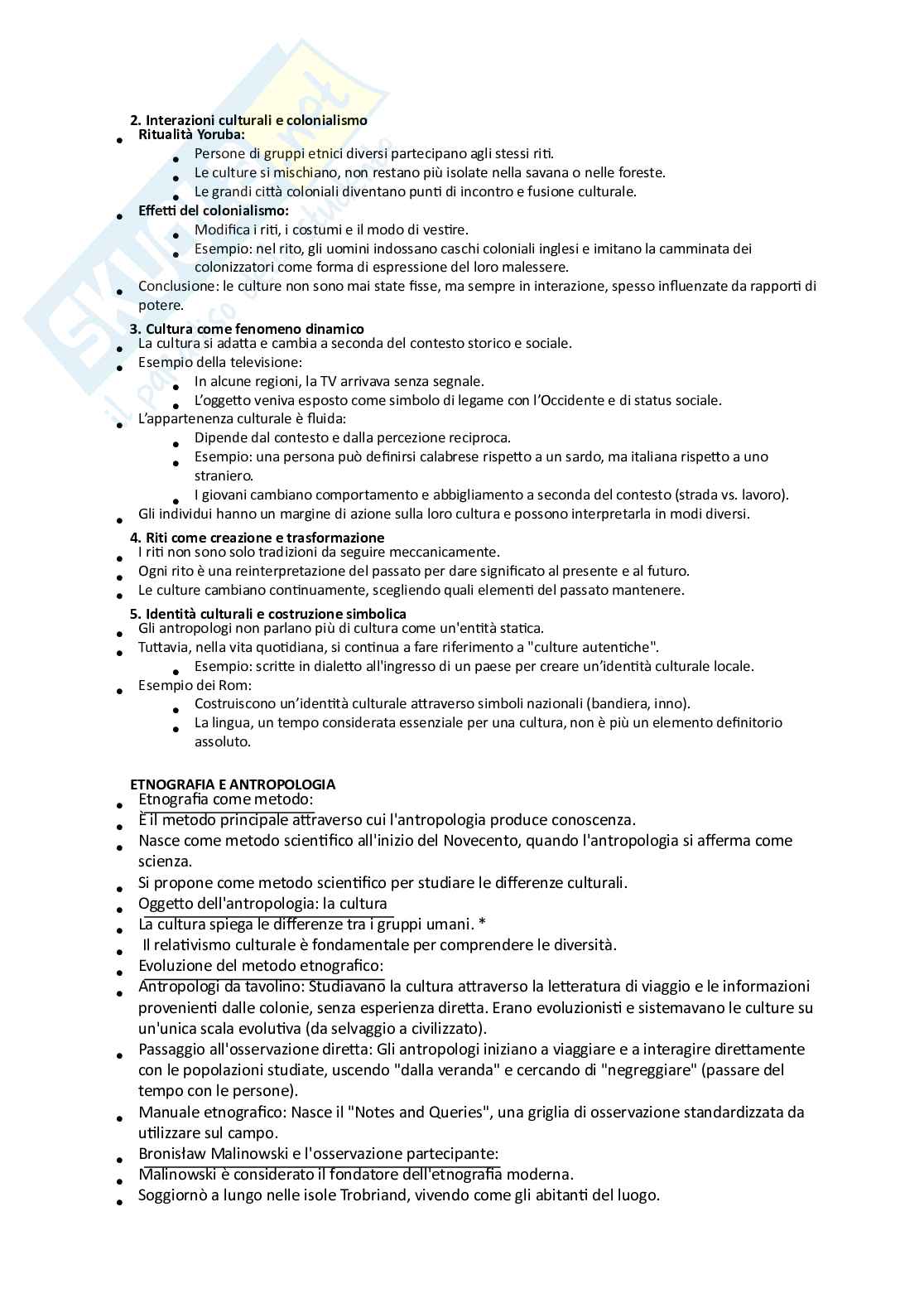 Schemi di Antropologia culturale Pag. 11