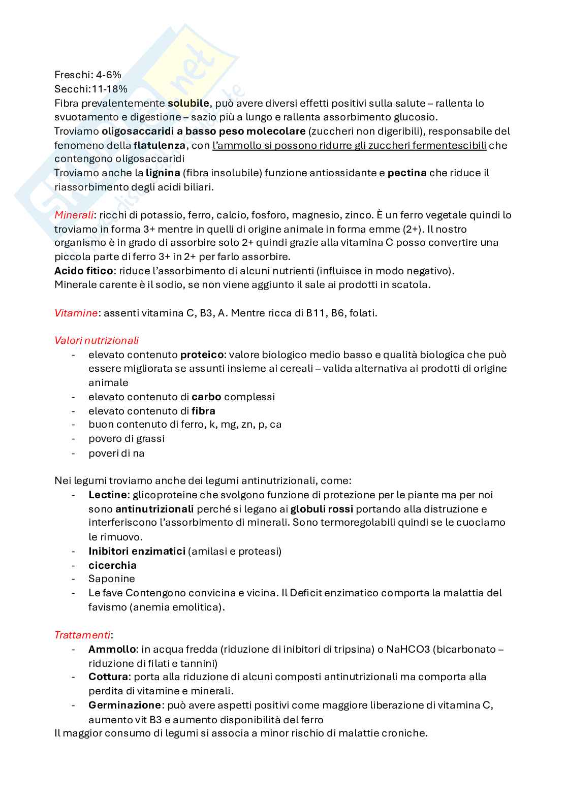 Appunti della lezione di Valutazione nutrizionale degli alimenti  Pag. 16