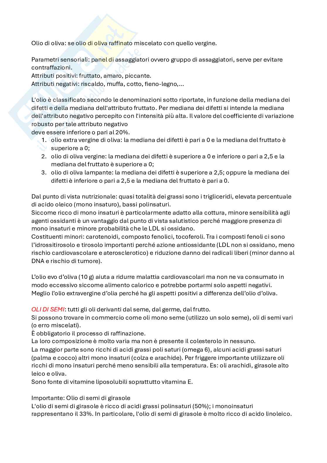 Appunti della lezione di Valutazione nutrizionale degli alimenti  Pag. 31