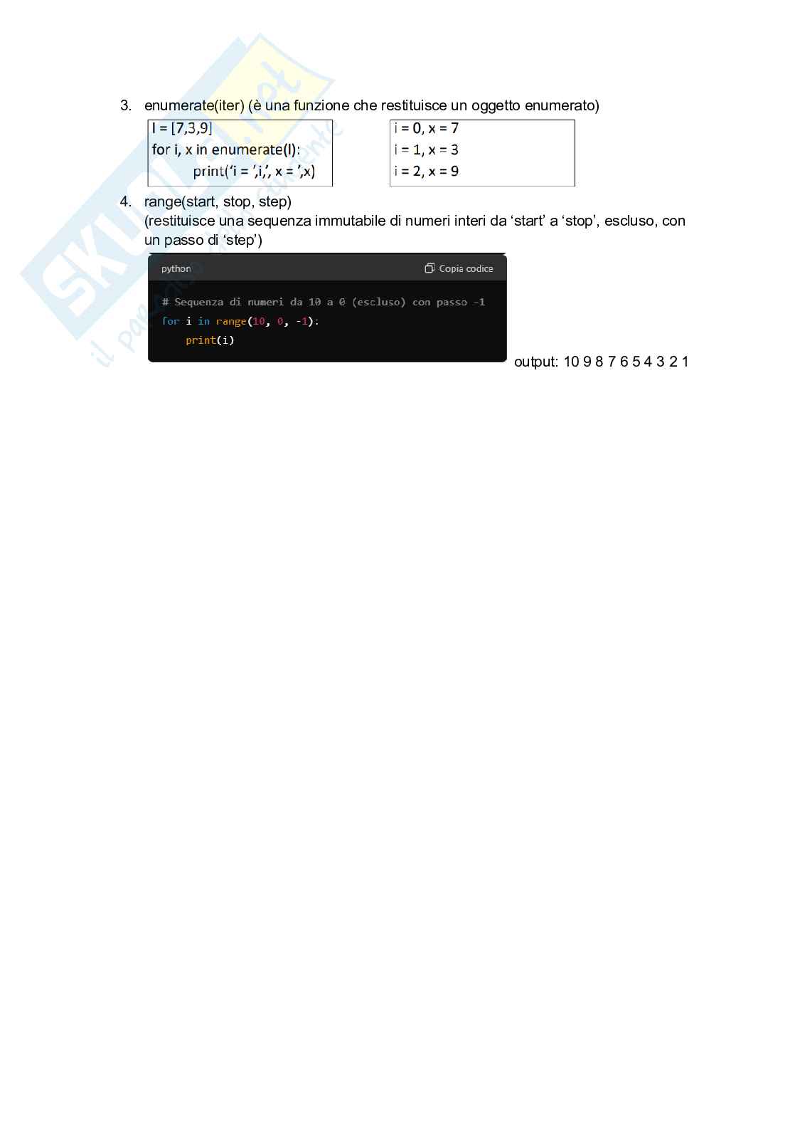 Appunti esaustivi di python Pag. 21