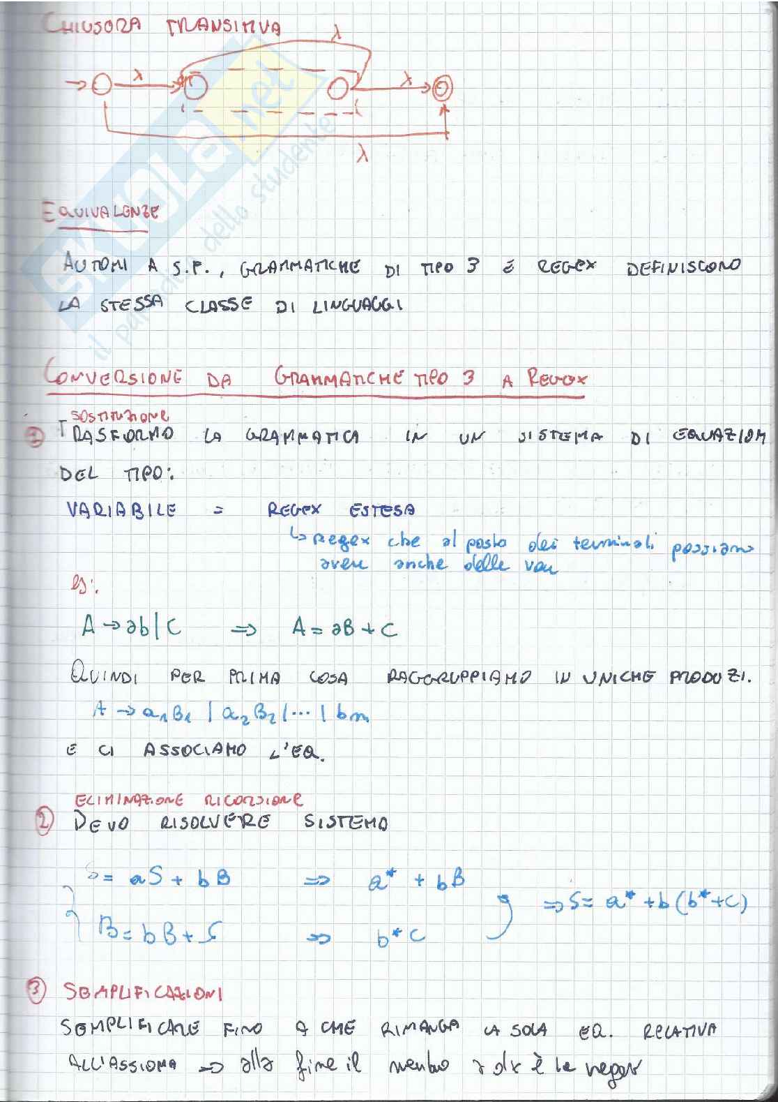 Riassunto esame Fondamenti d'informatica 2, Prof. Spaccamela Alberto, libro consigliato Dispense Docente, Spaccamela Pag. 31