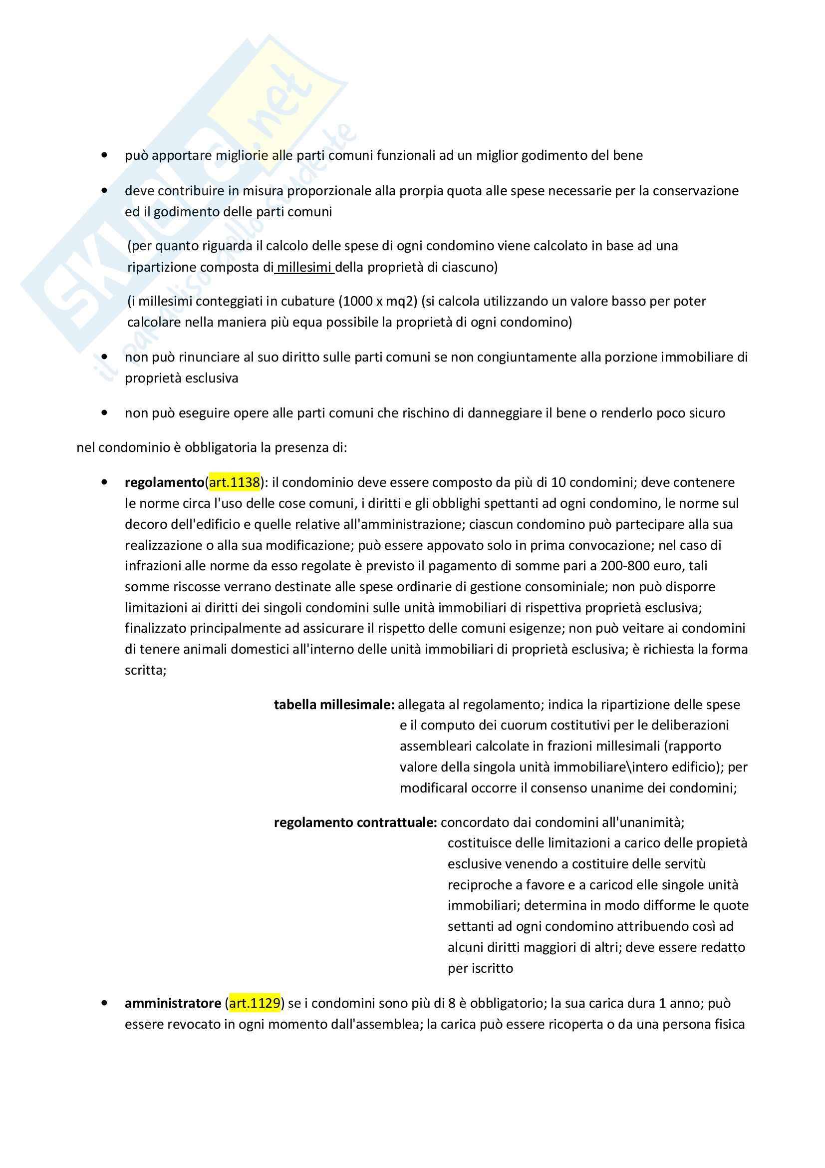 Proprietà e diritti reali di godimento, Diritto privato Pag. 16
