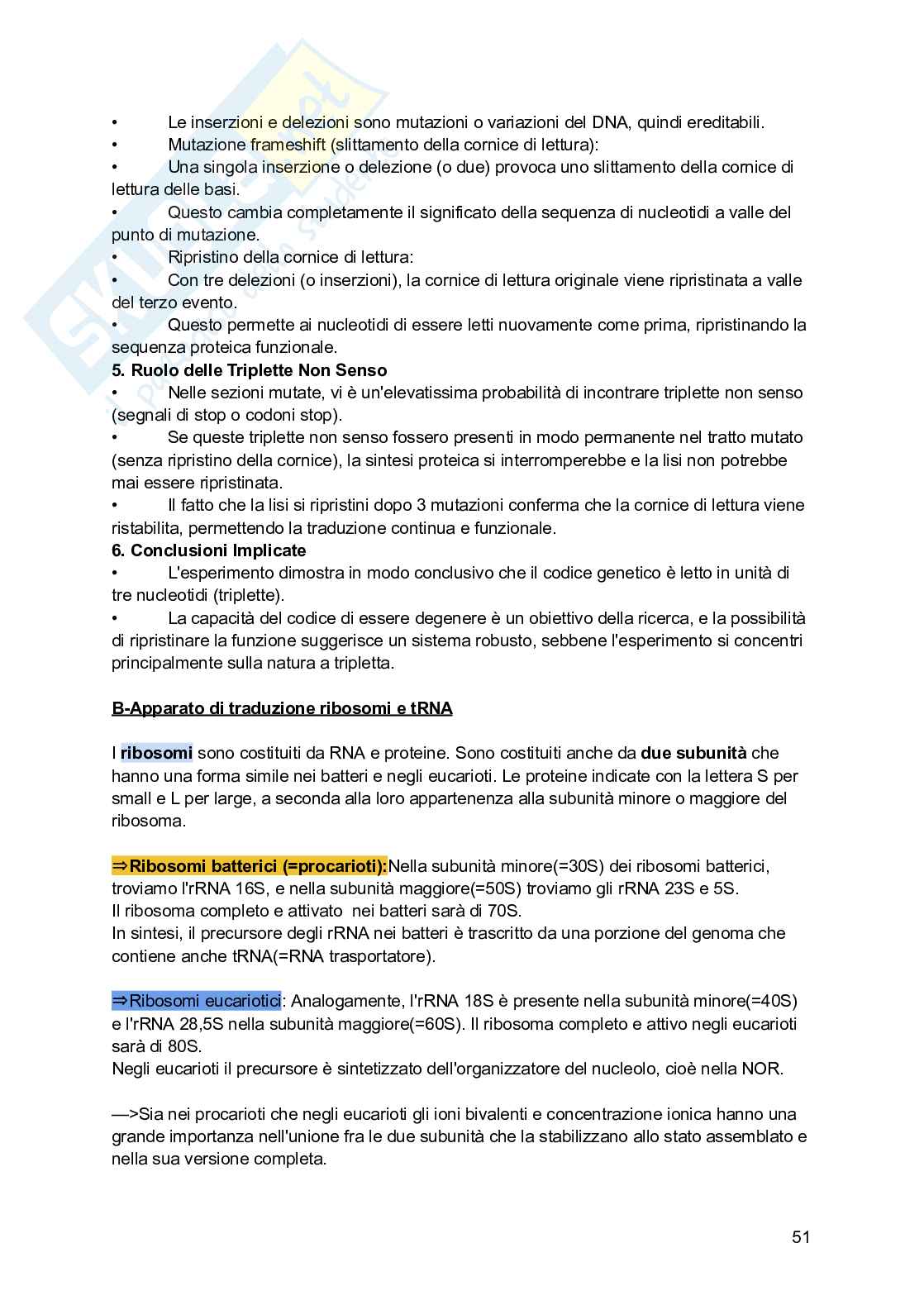 Riassunto esame Biologia, Prof. Siculella Luisa, libro consigliato Biologia e genetica , Edises Pag. 51
