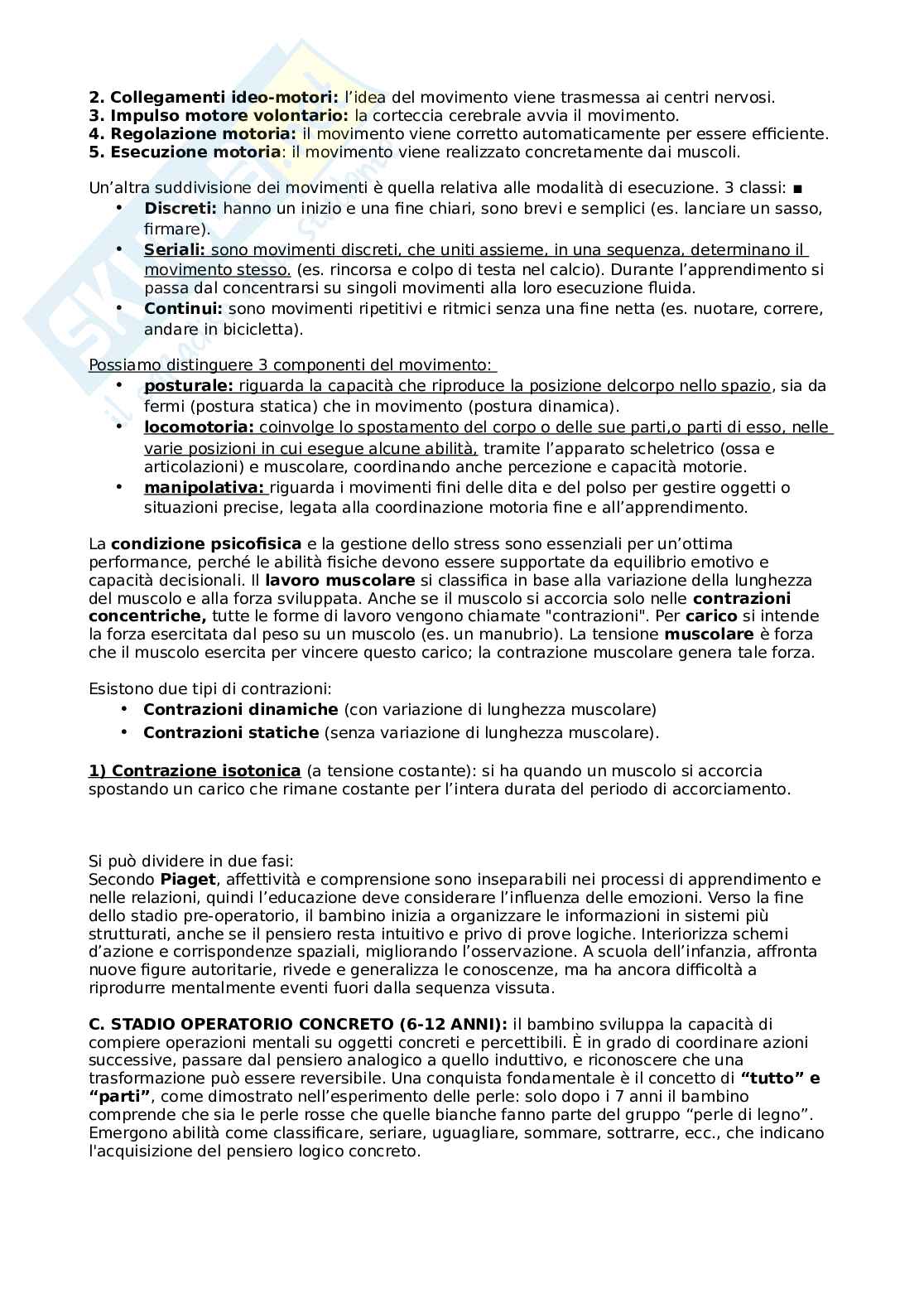 Metodi e didattiche degli sport individuali e di squadra Pag. 11