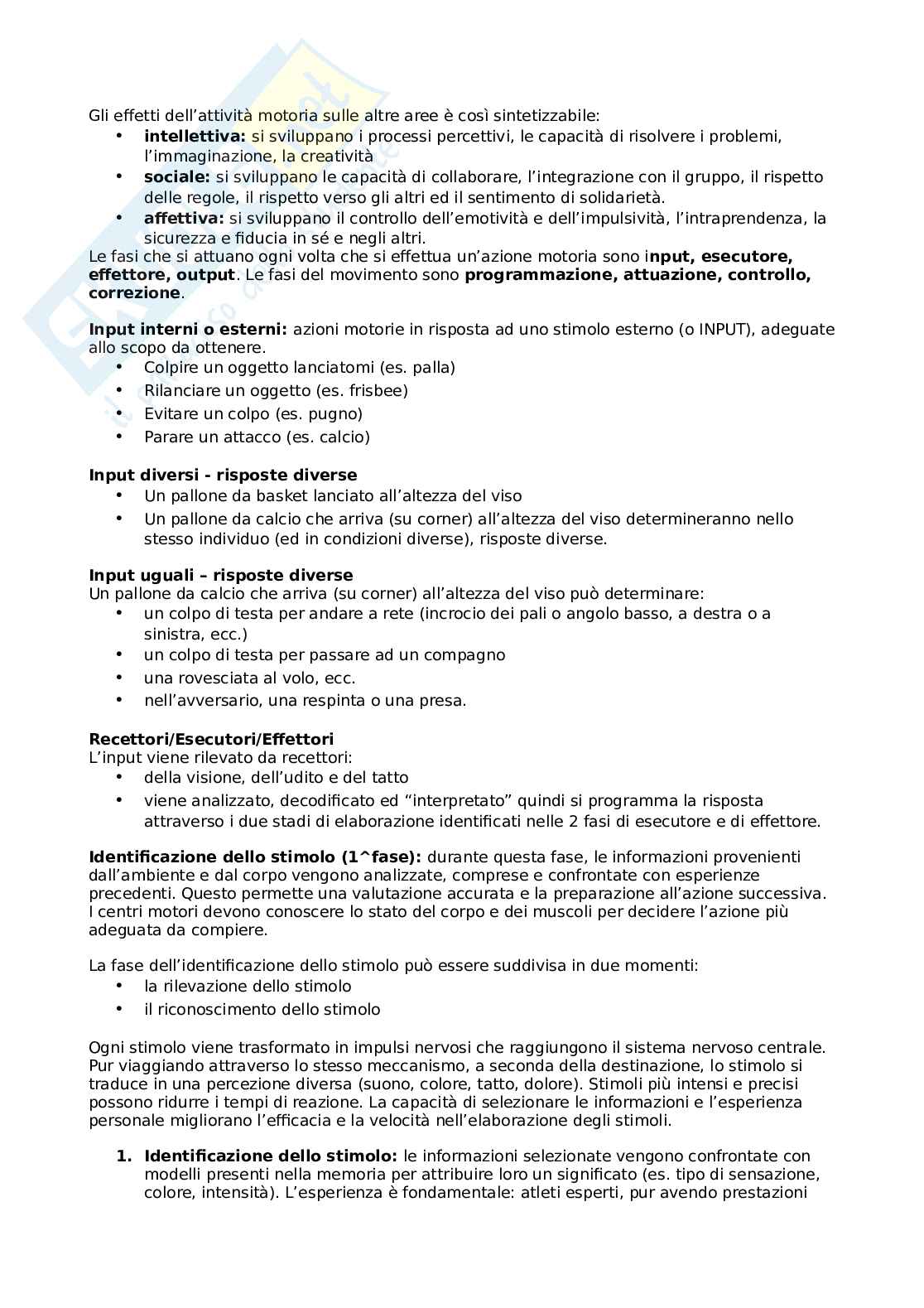 Metodi e didattiche degli sport individuali e di squadra Pag. 2